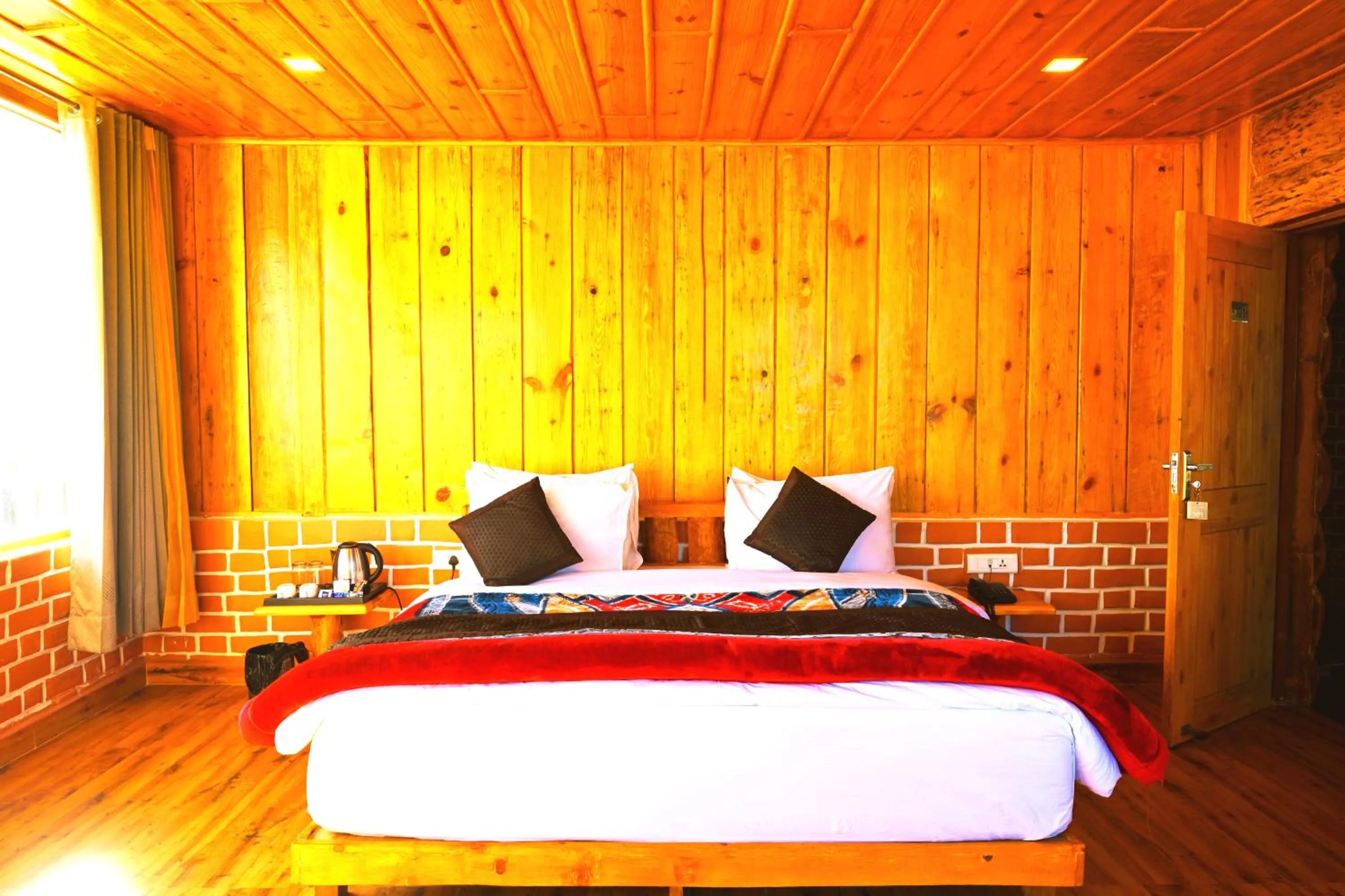 Bedroom, Bed in LA Riqueza Kanatal - Mountain View Rooms - Best Location - Amazing Food - Close to Jungle Safari & Adventure Activities