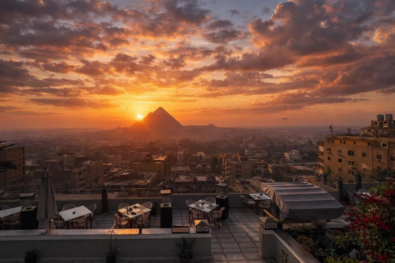Balcony/Terrace in Khan Duidar Inn - Pyramids View Rooftop