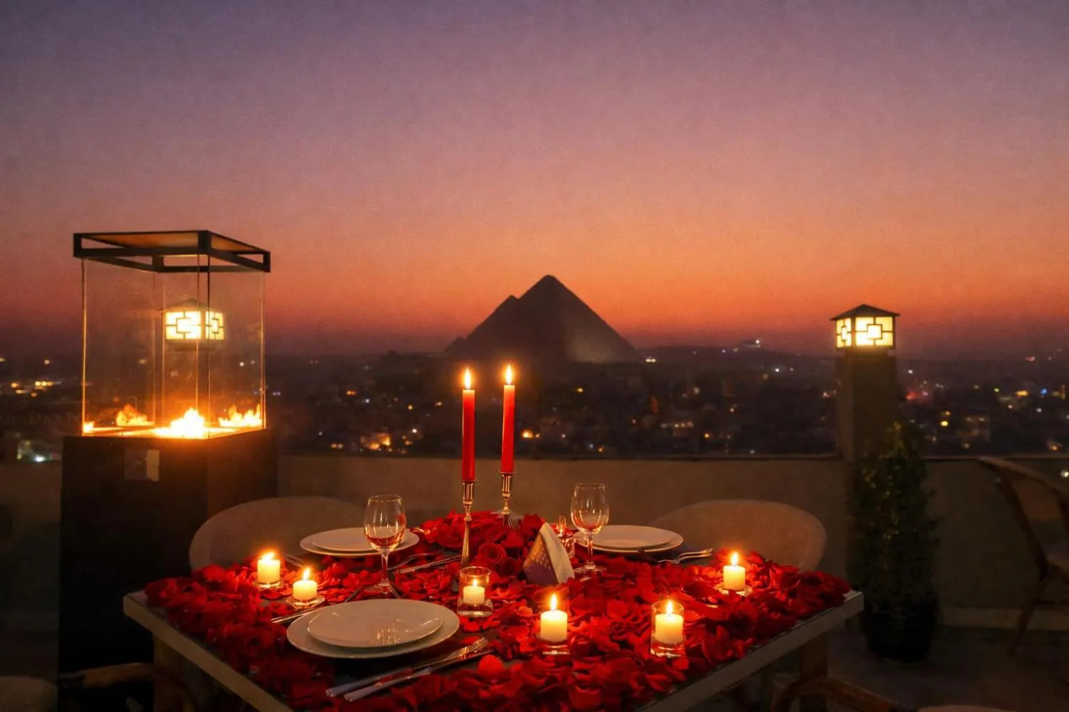Restaurant/places to eat in Khan Duidar Inn - Pyramids View Rooftop