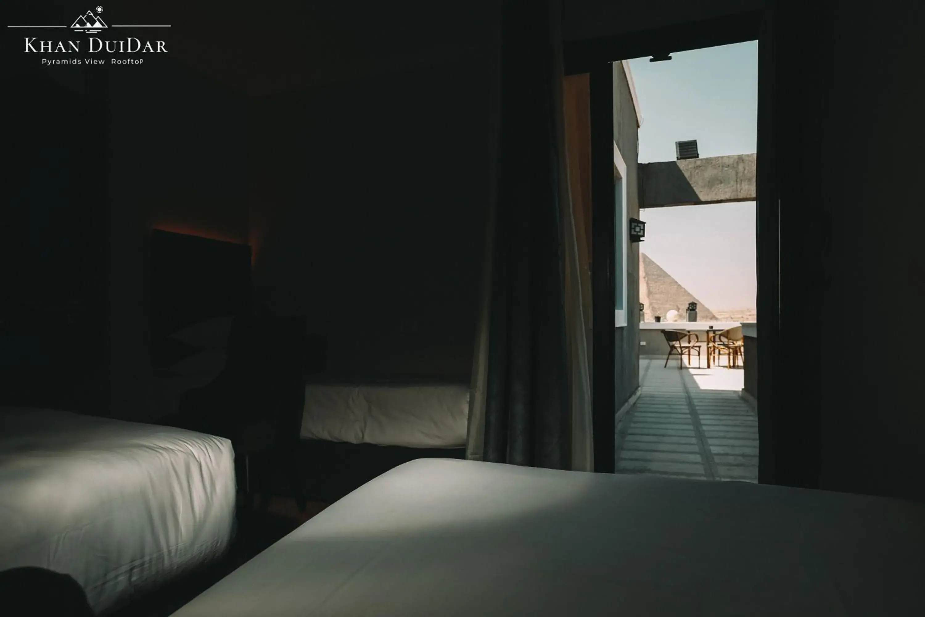 Superior Quadruple Room - single occupancy - Pyramids View With Terrace in Khan Duidar Inn - Pyramids View Rooftop Superior Quadruple Room - single occupancy - Pyramids View With Terrace in Khan Duidar Inn - Pyramids View Rooftop