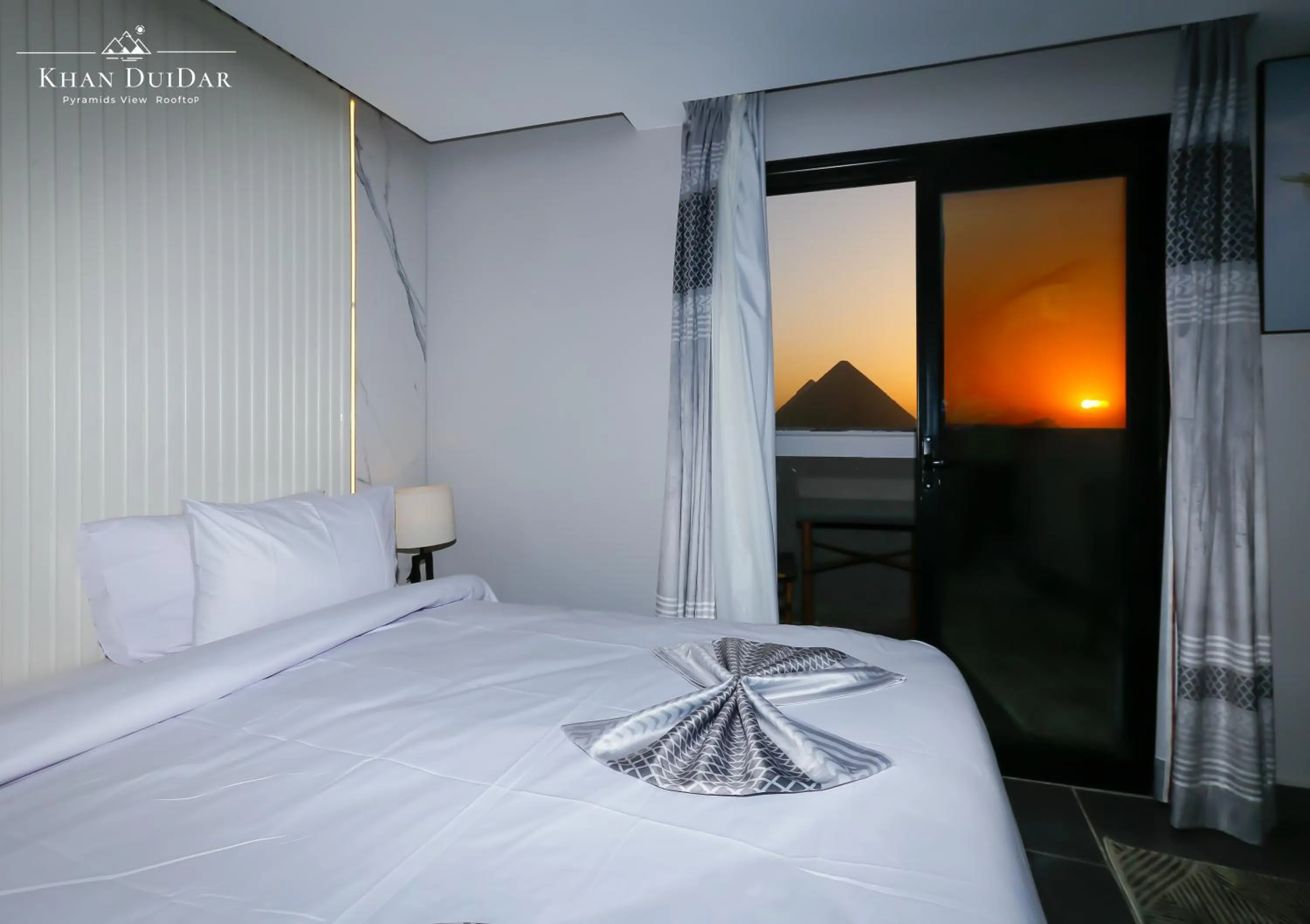 View (from property/room), Bed in Khan Duidar Inn - Pyramids View Rooftop