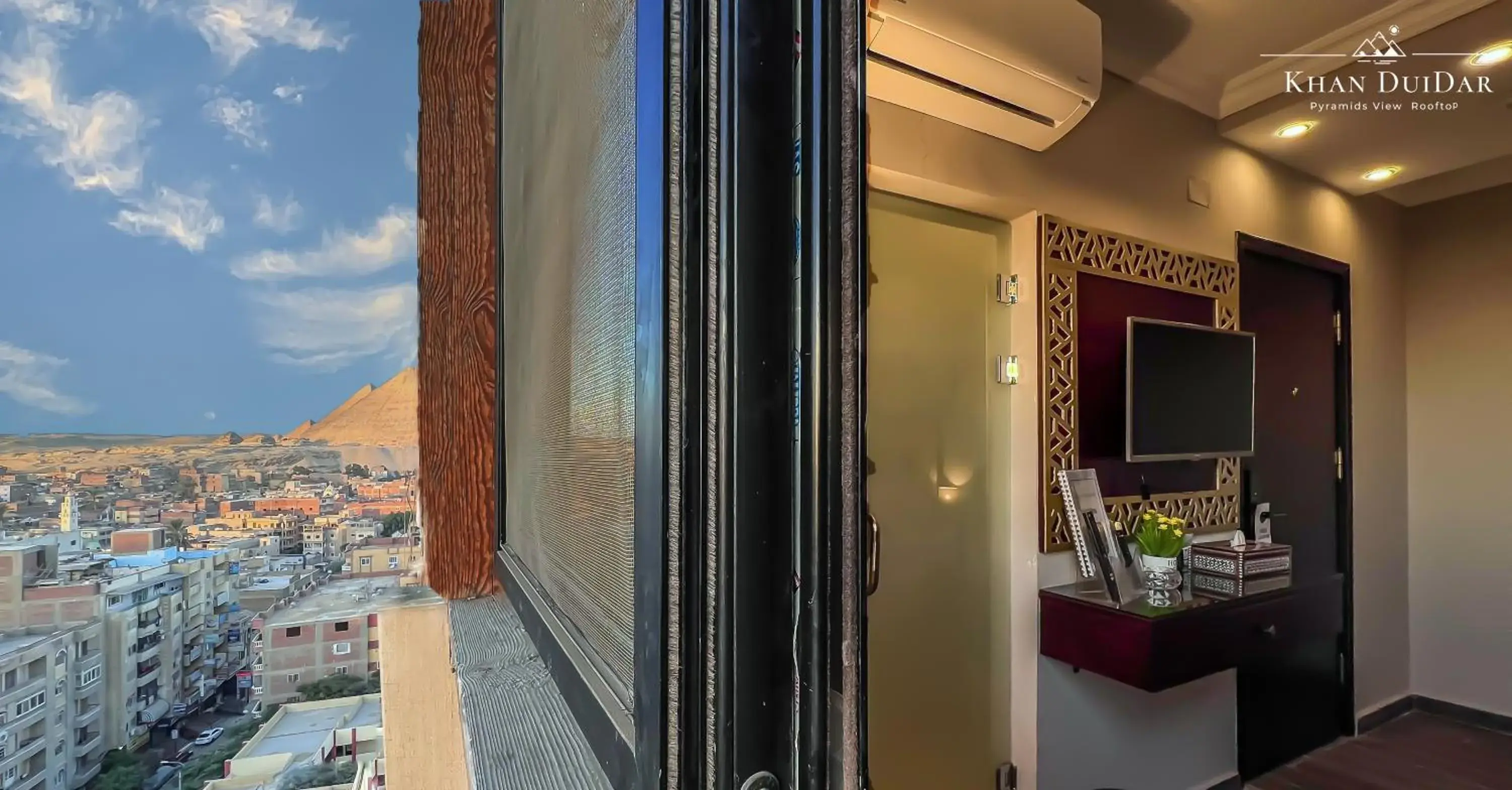 Superior Double or Twin Room with Side Pyramids View - single occupancy in Khan Duidar Inn - Pyramids View Rooftop Superior Double or Twin Room with Side Pyramids View - single occupancy in Khan Duidar Inn - Pyramids View Rooftop