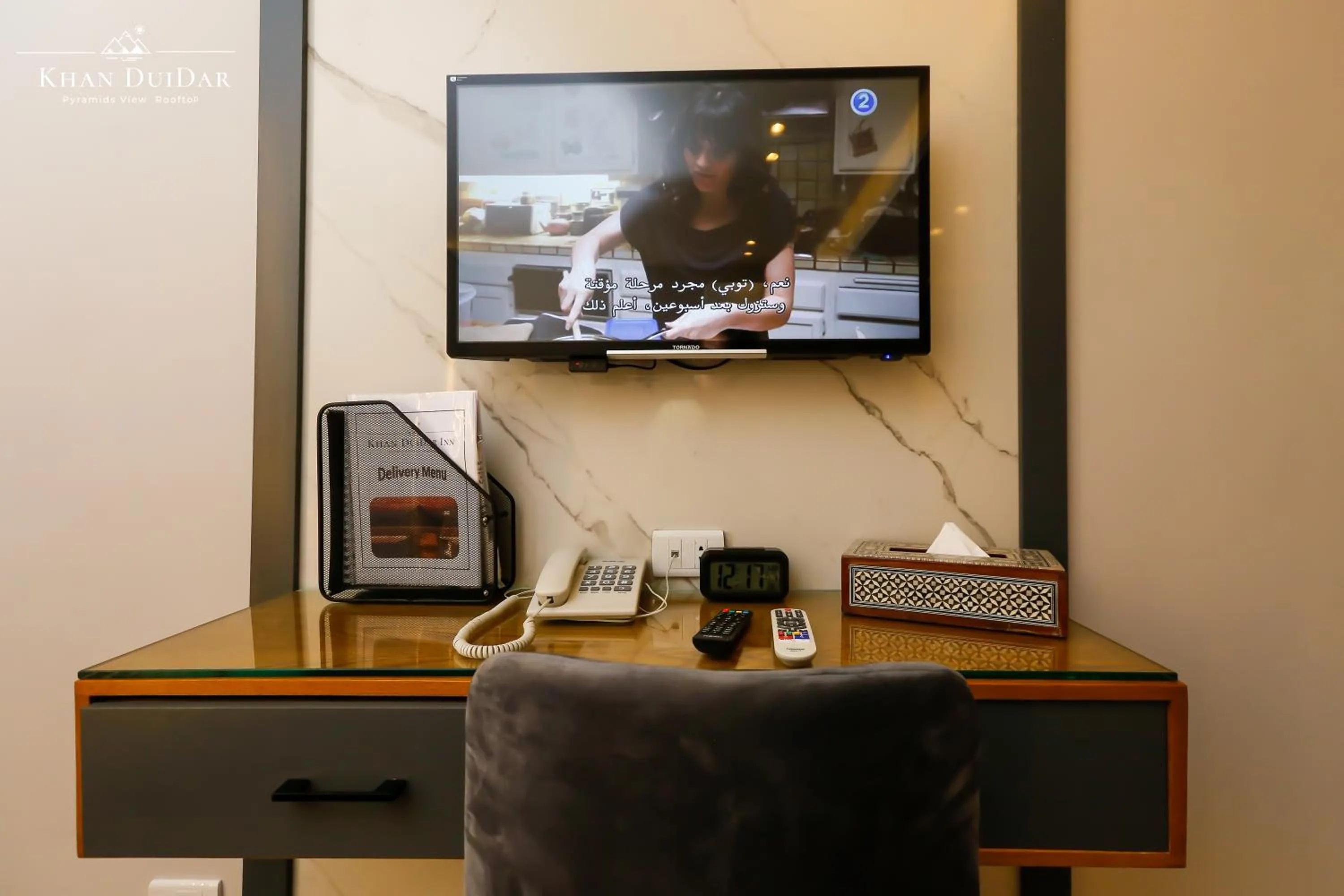 TV and multimedia in Khan Duidar Inn - Pyramids View Rooftop