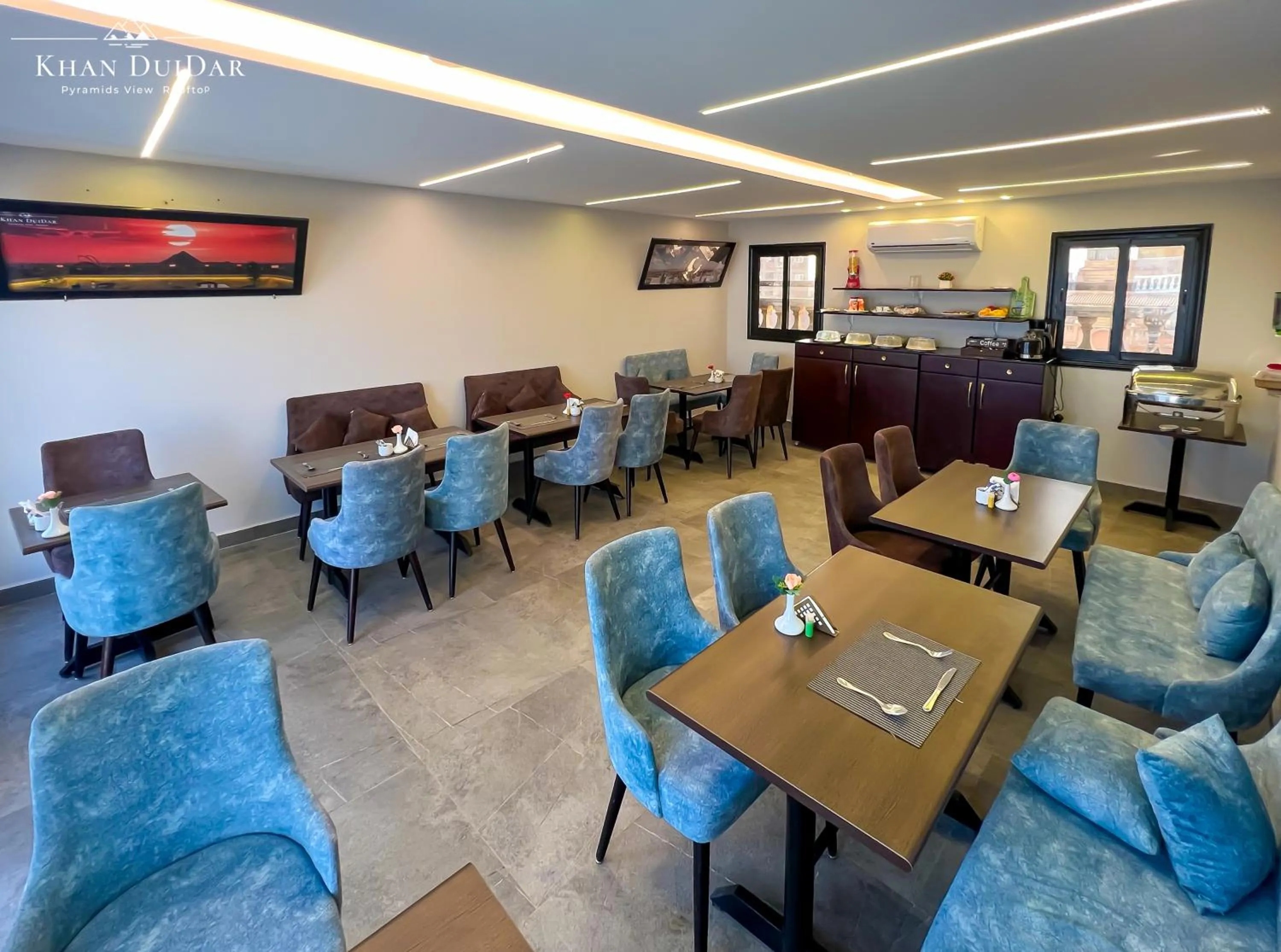 Restaurant/places to eat in Khan Duidar Inn - Pyramids View Rooftop