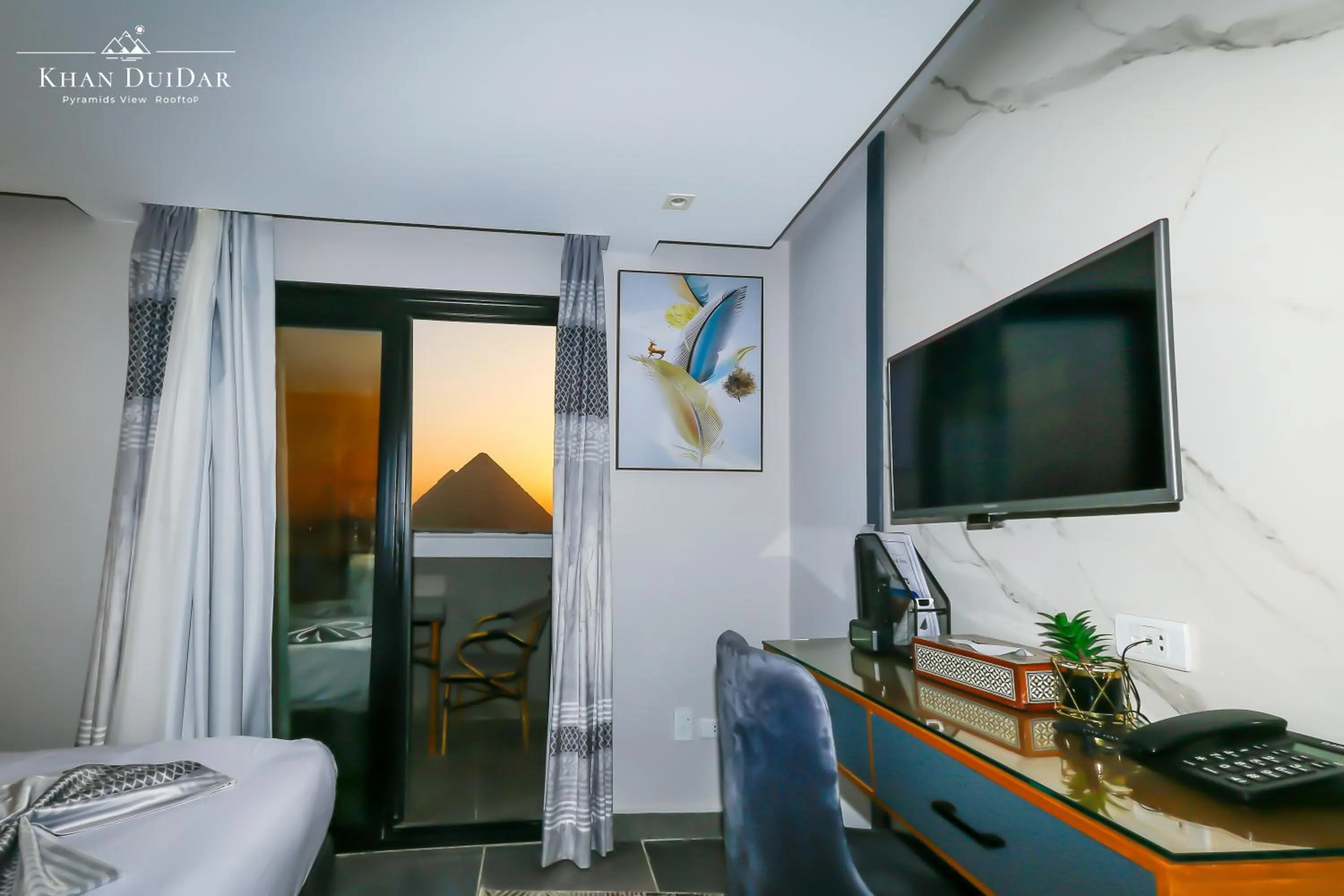 Bed in Khan Duidar Inn - Pyramids View Rooftop