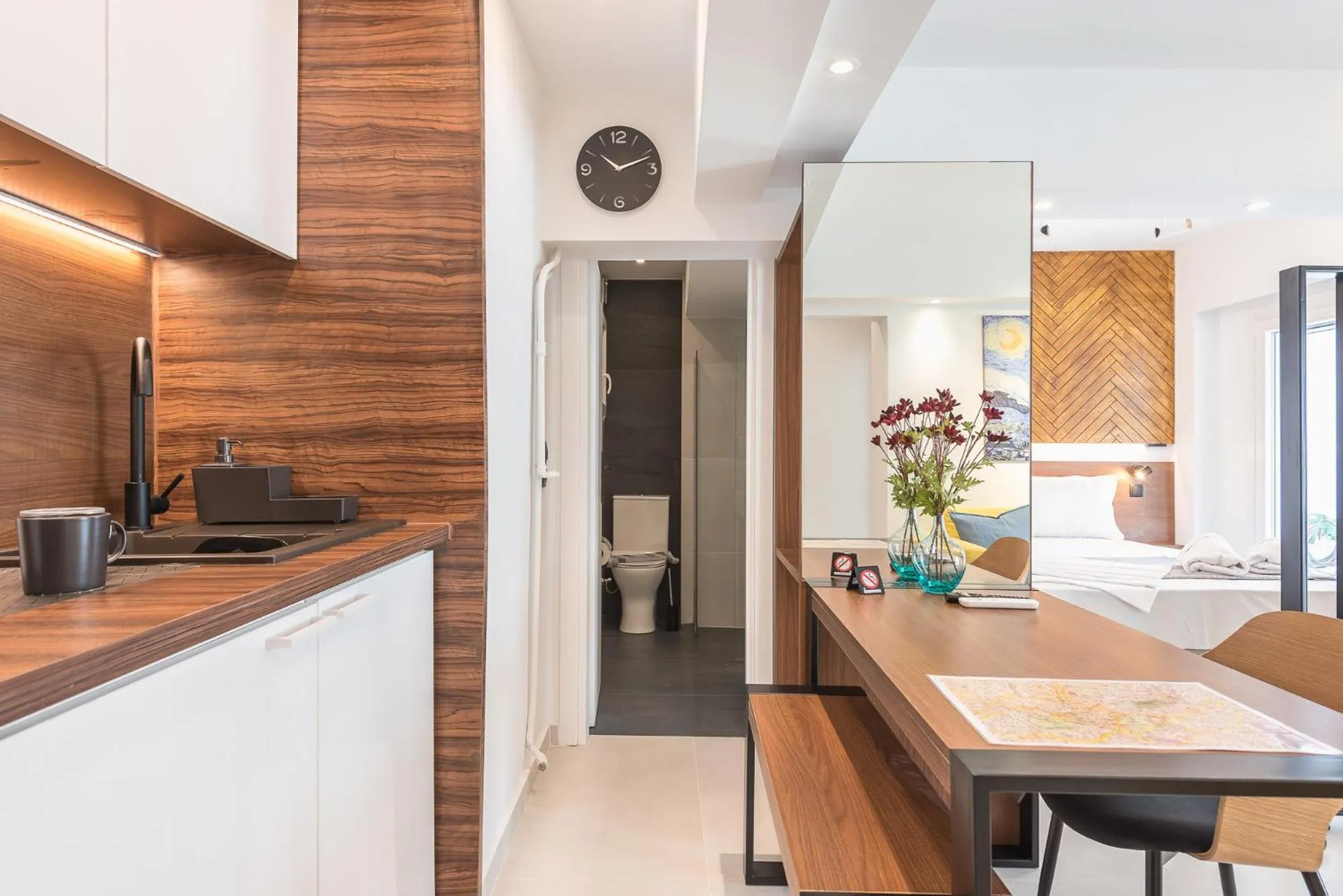 Kitchen or kitchenette in Phaedon, the Terrace Suite Near Acropolis By CloudKeys