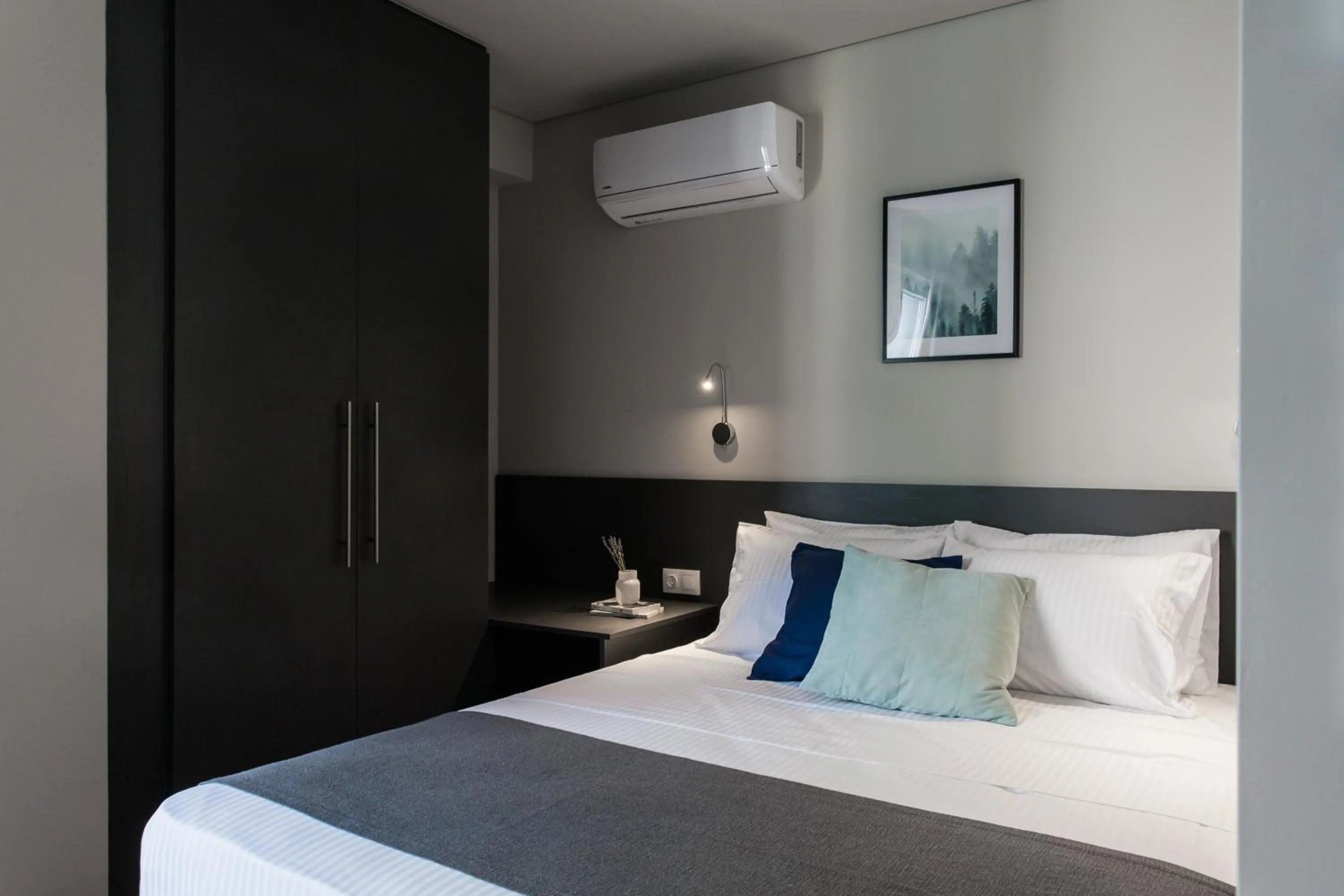 Bedroom, Bed in WYZ Athens Apartments by UPSTREET