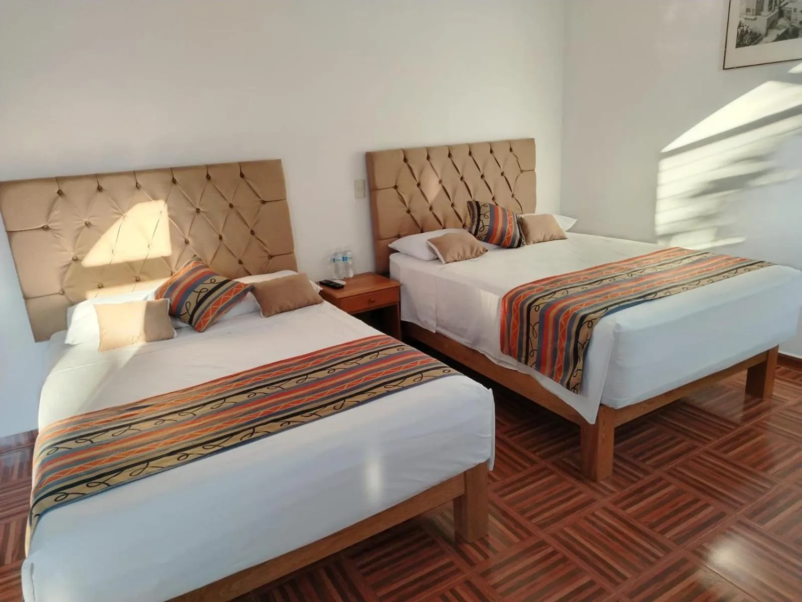 Bed in Hotel Mexico Lindo