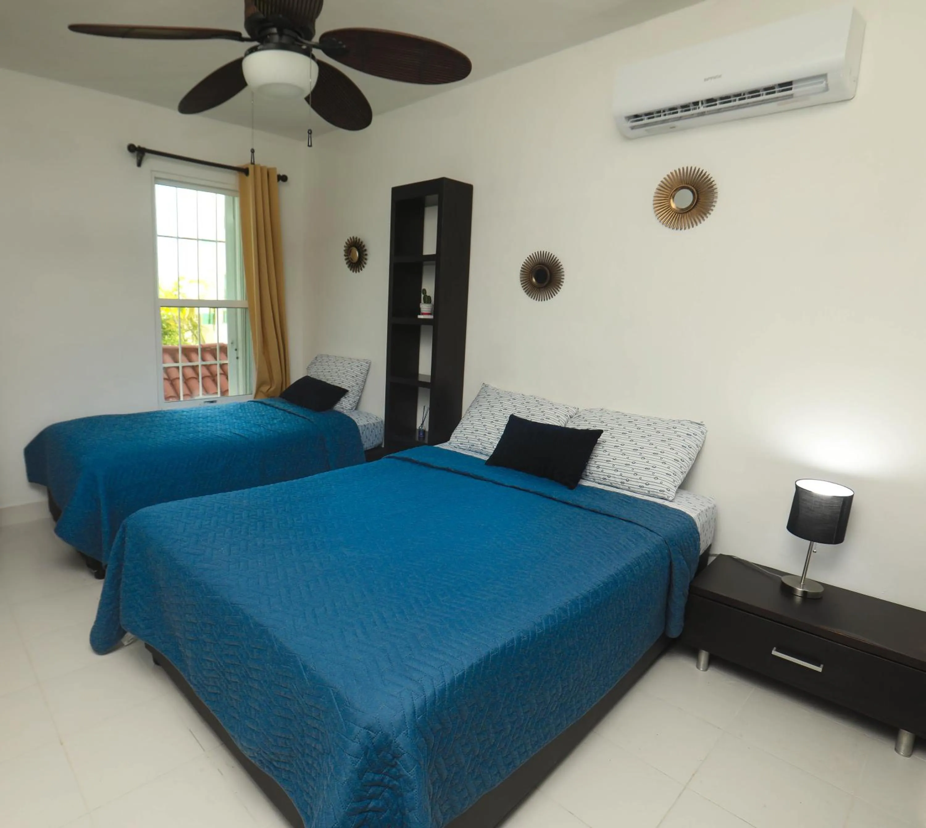 Bed in Depa de 3 habs, 3 baños y piscina (Zona Hotelera)