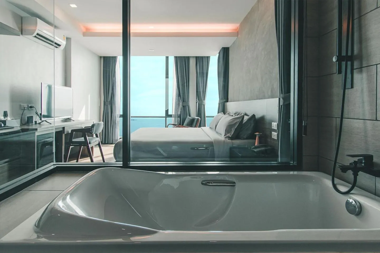 Bathroom, Bed in Seed Boutique Hotel