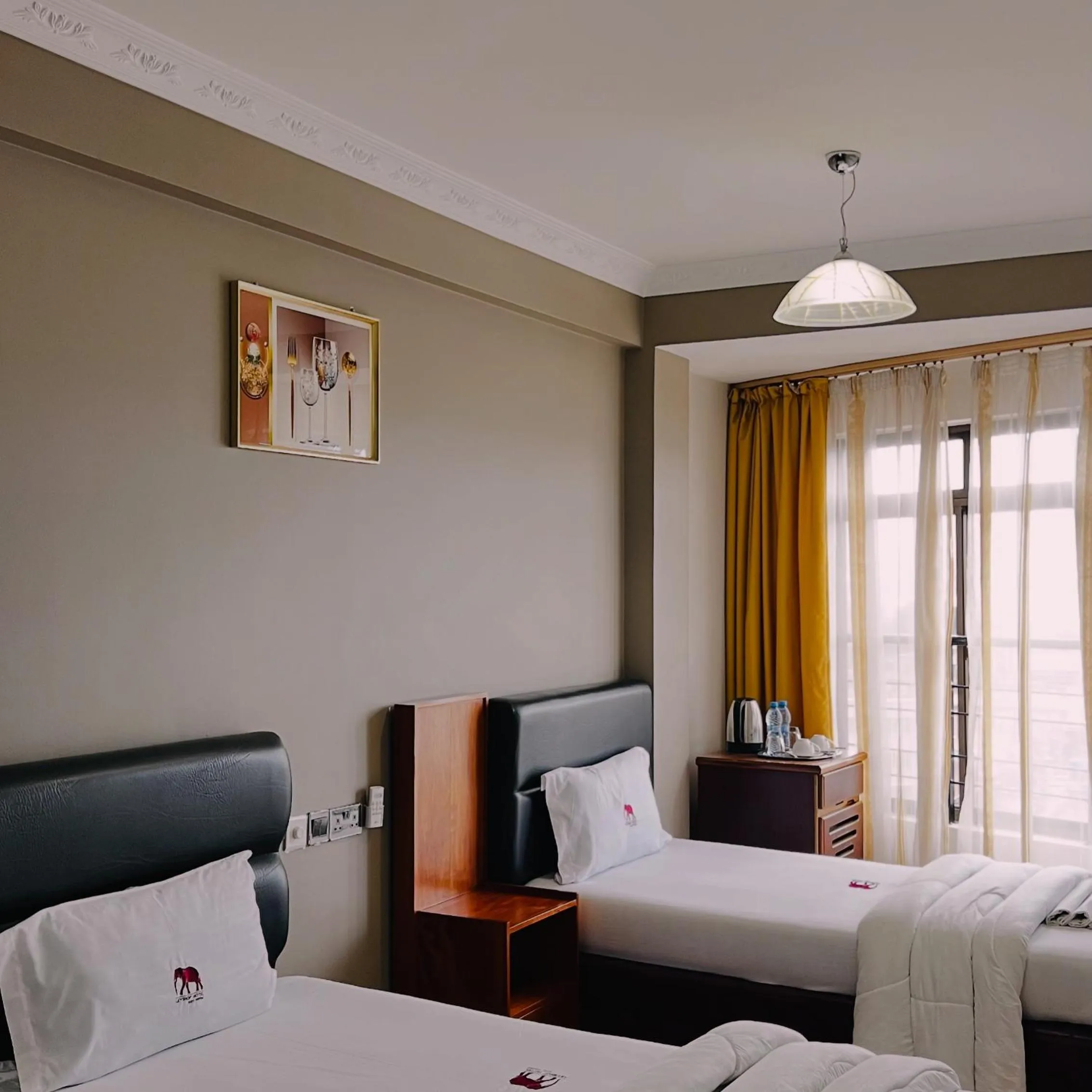 Bed in LEYSHOF HOTEL