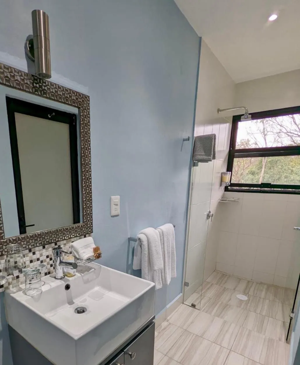 Bathroom in The Blue Eco Lodge