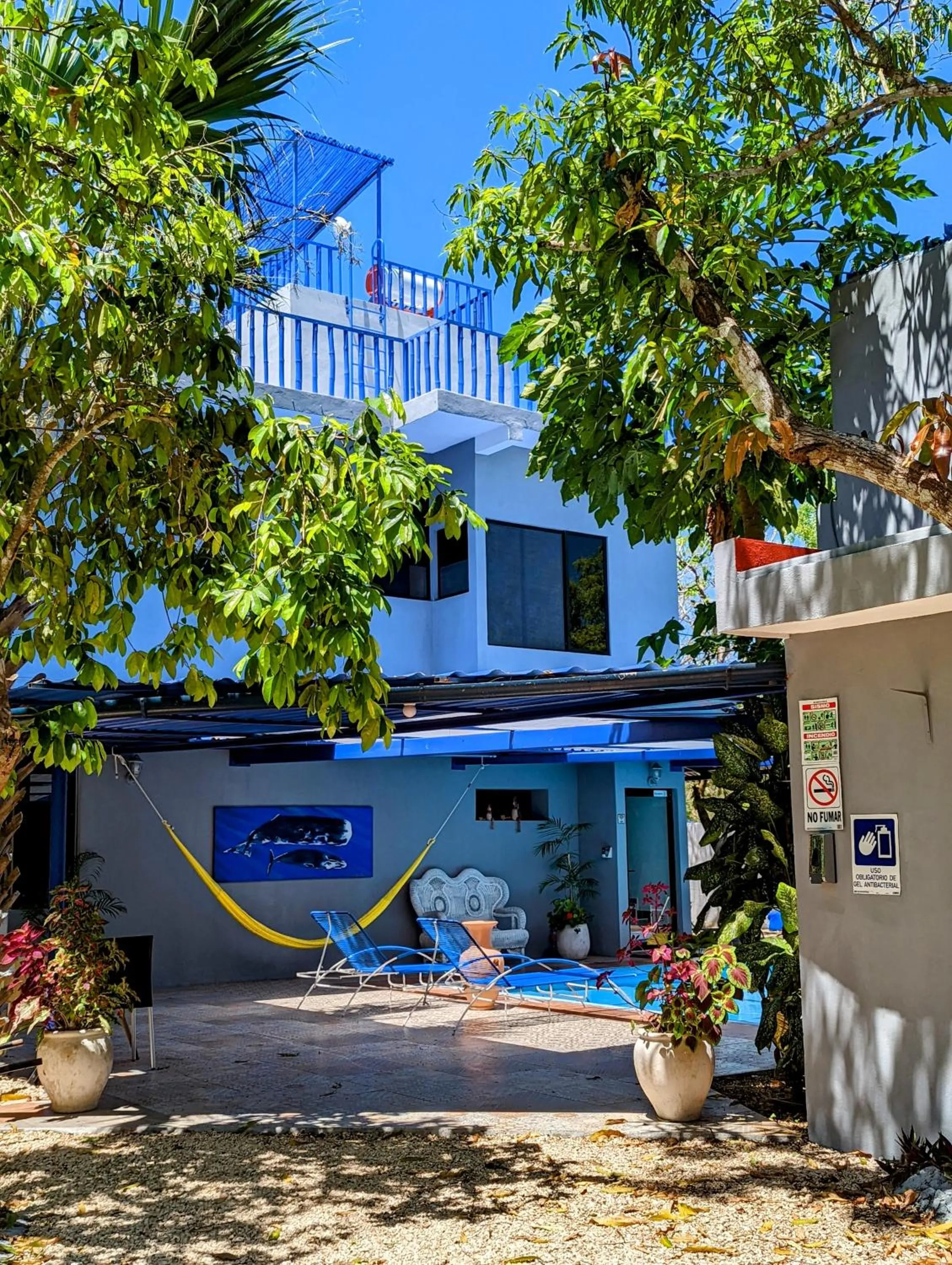 Property building in The Blue Eco Lodge