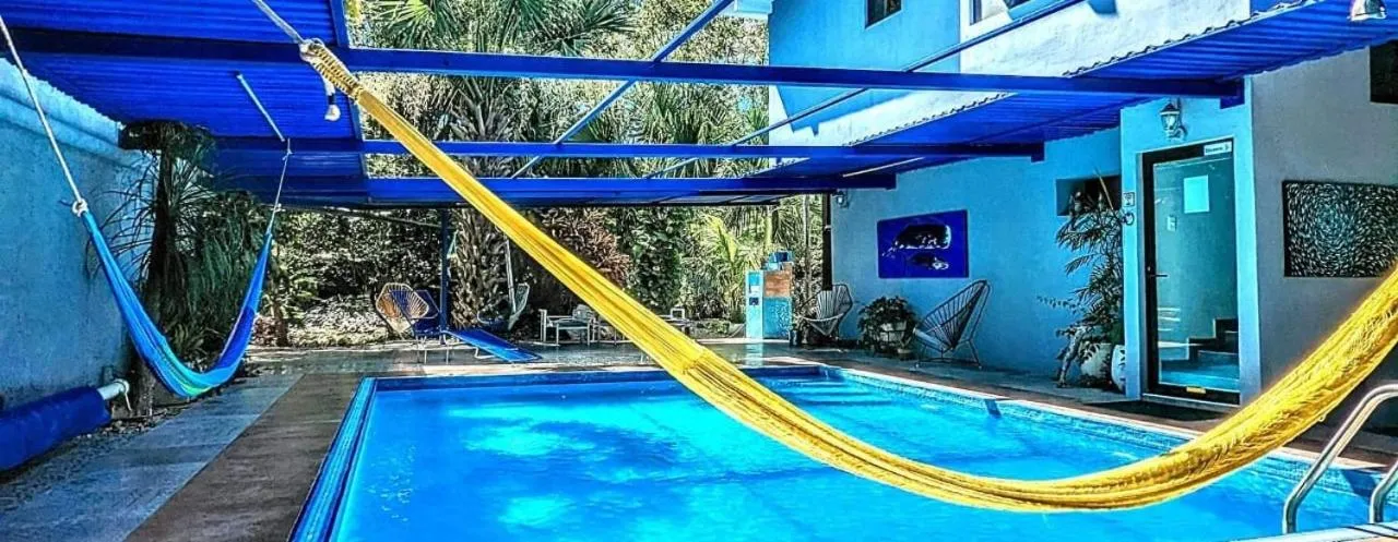 Swimming pool in The Blue Eco Lodge