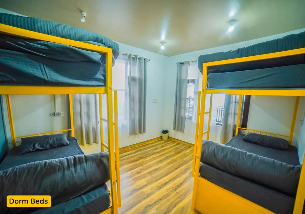 Bed in Young Monk Hostel Dharamkot