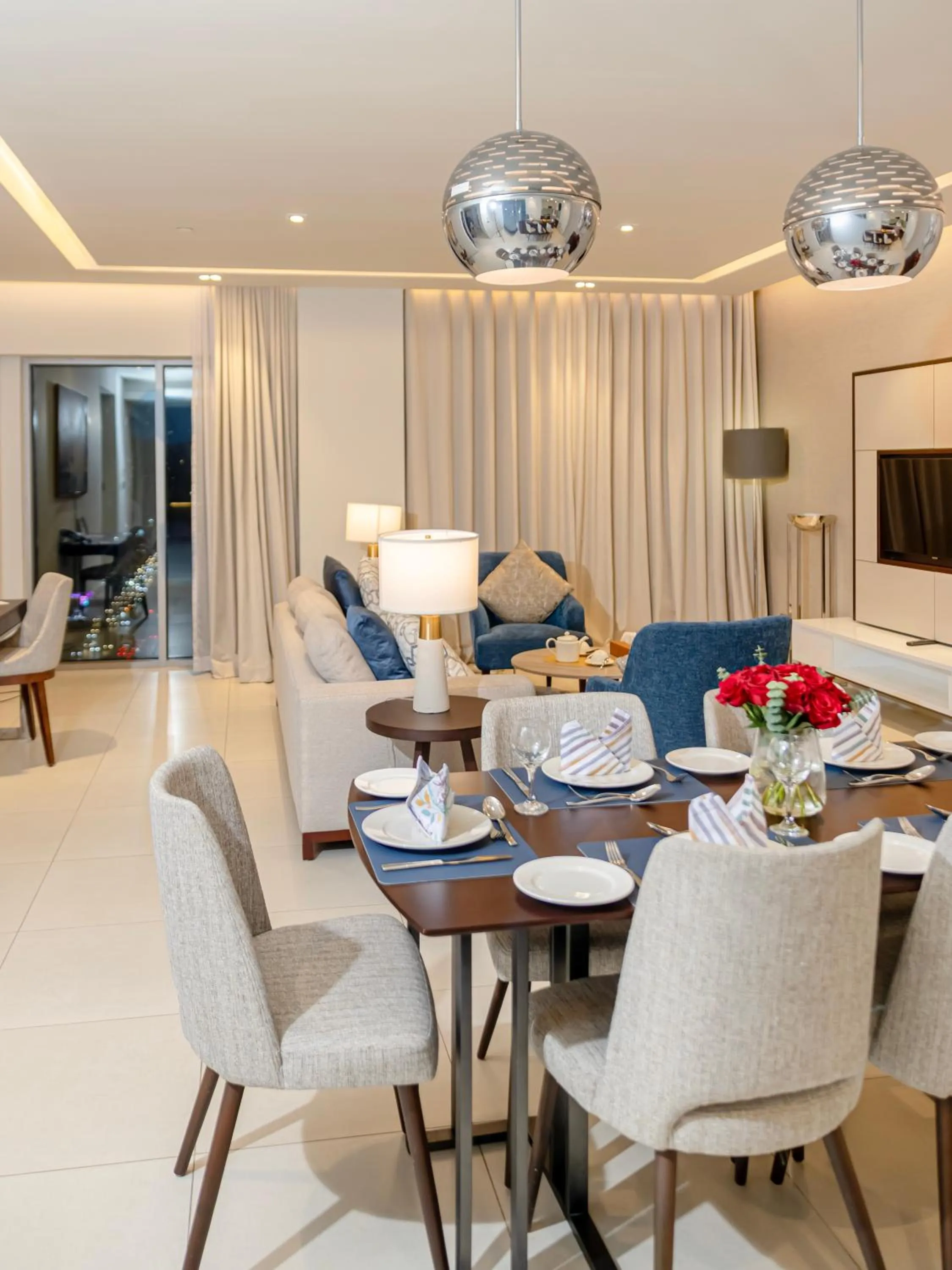 Dining area in Somerset Downtown Al Khobar