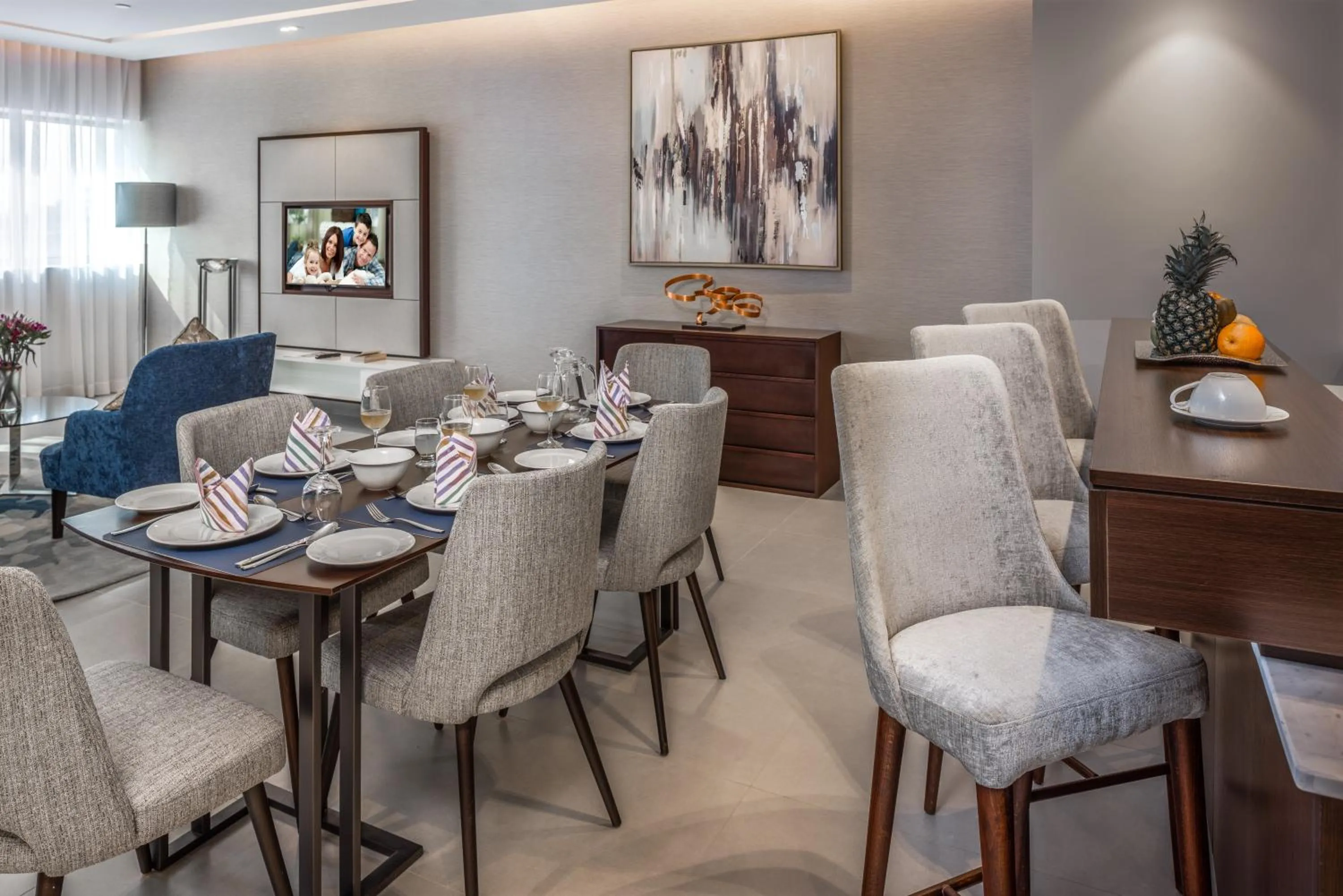 Dining area in Somerset Downtown Al Khobar