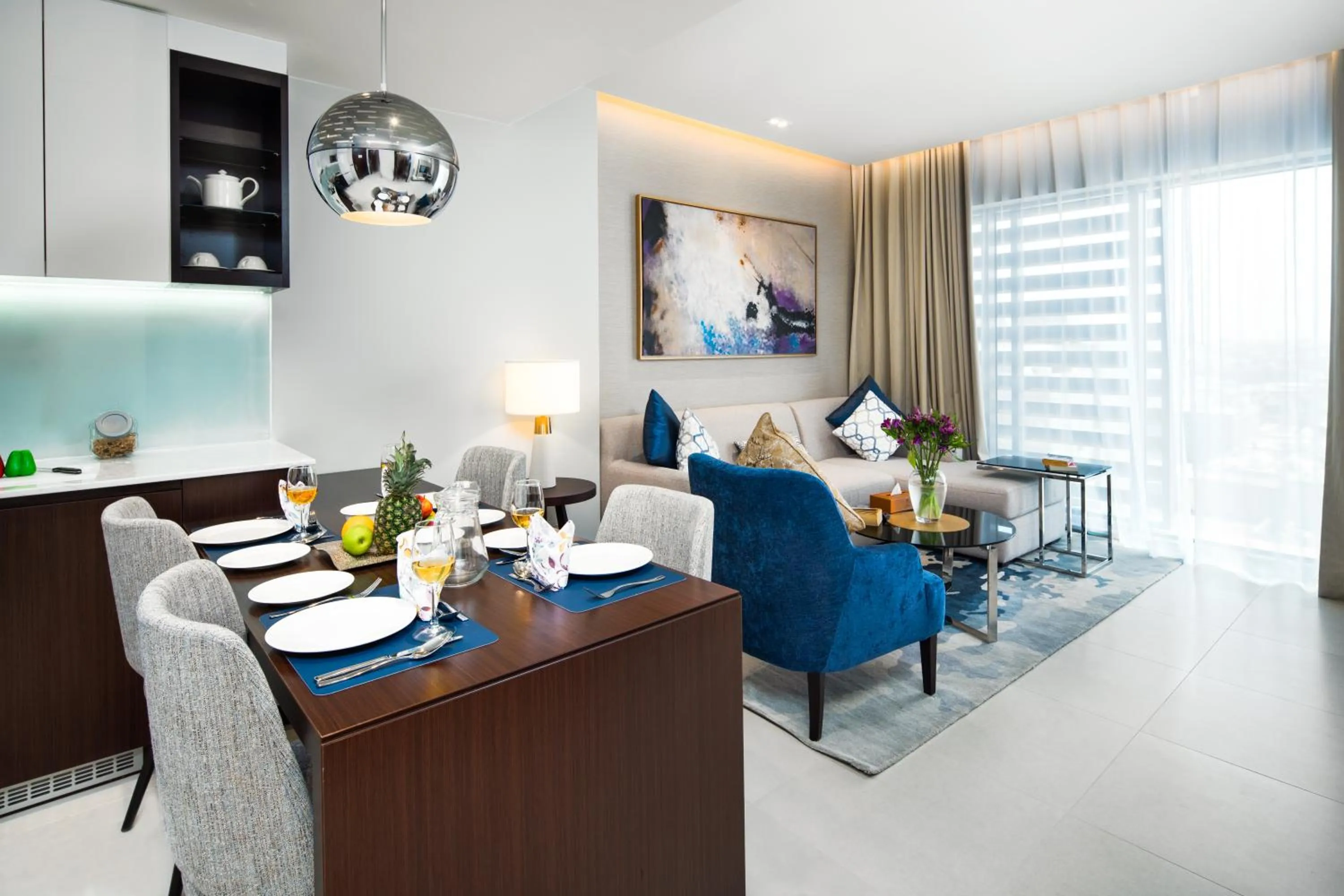 Living room in Somerset Downtown Al Khobar