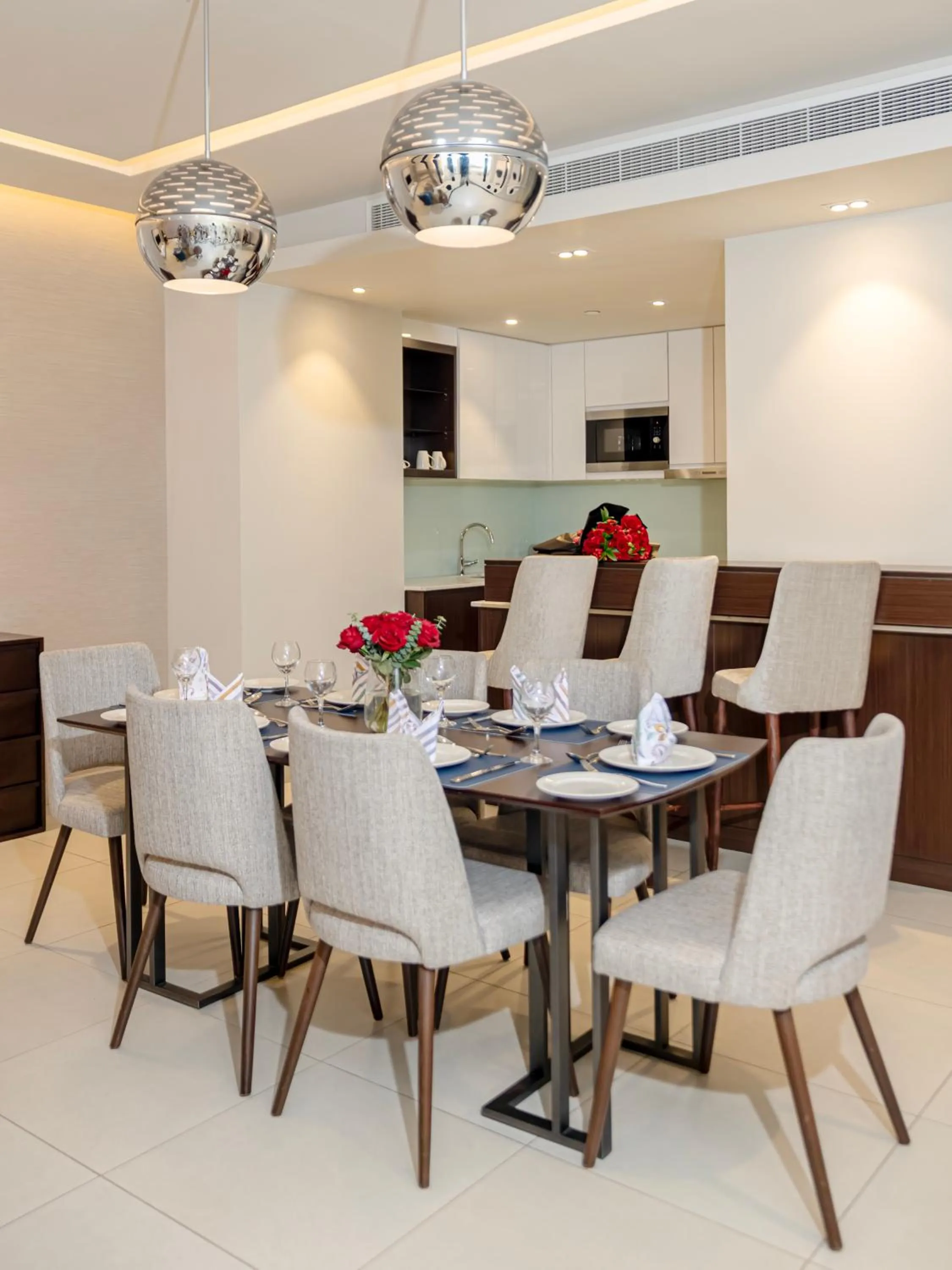 Dining area in Somerset Downtown Al Khobar