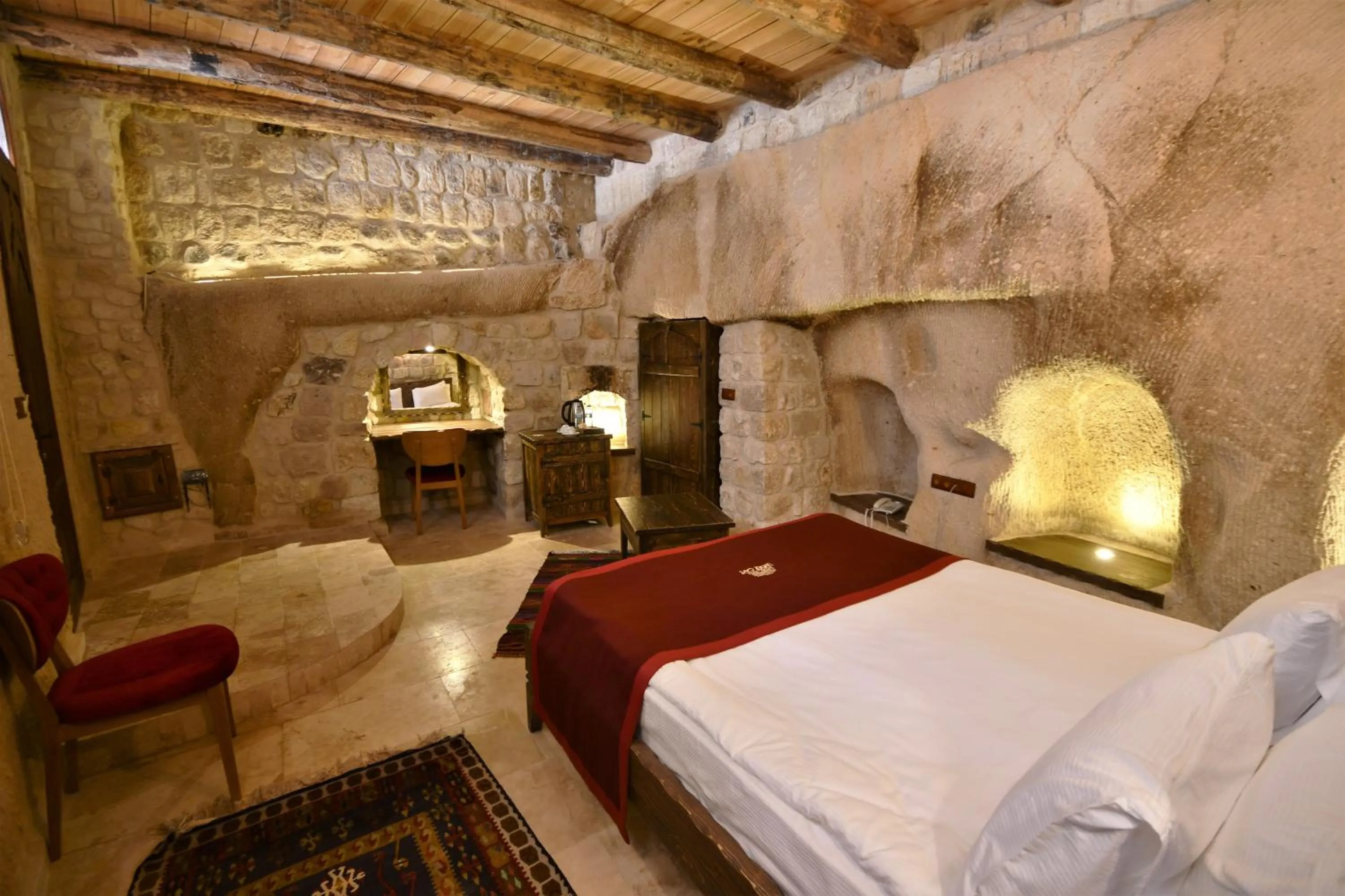 Photo of the whole room, Bed in Under Cave Cappadocia