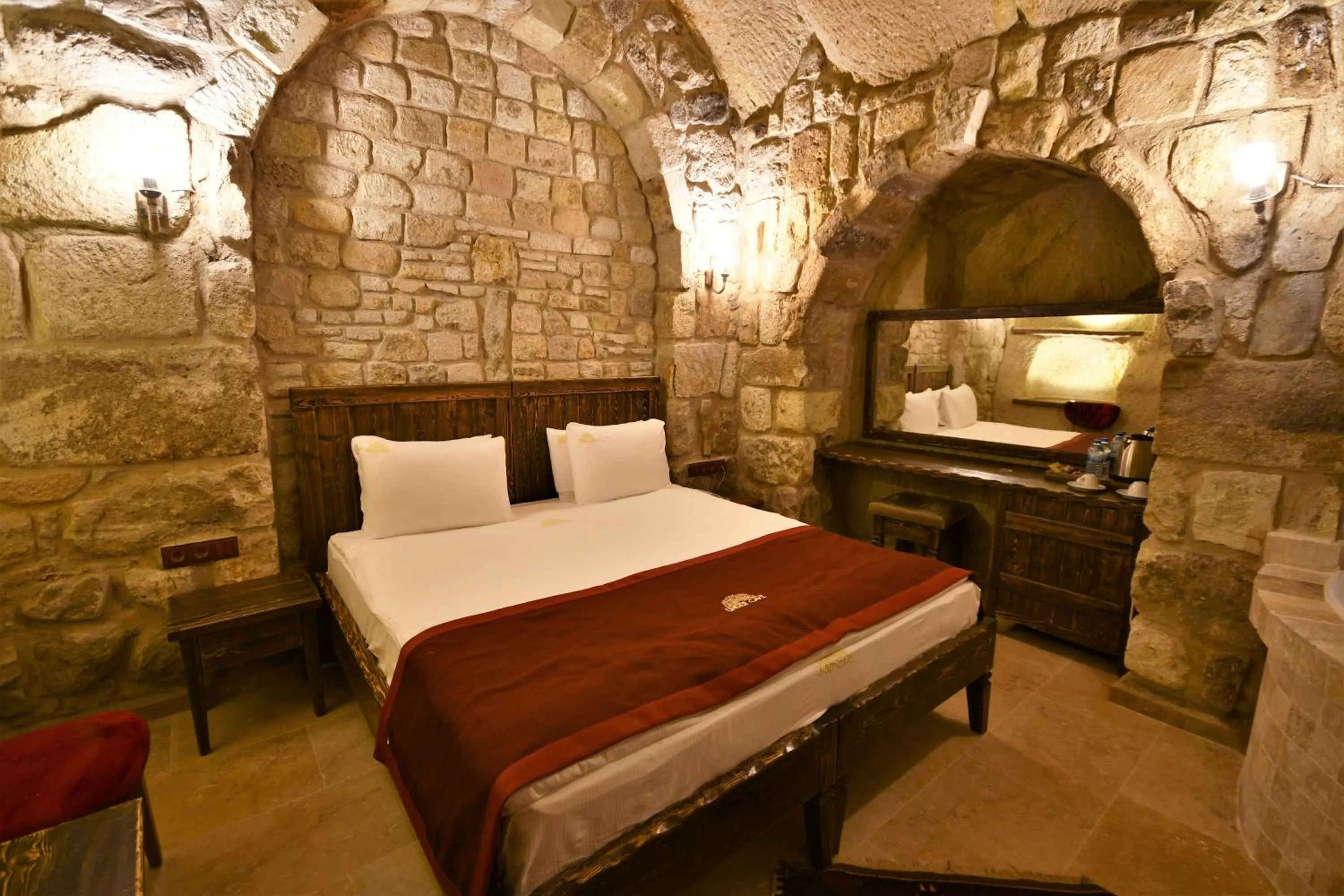 Photo of the whole room, Bed in Under Cave Cappadocia