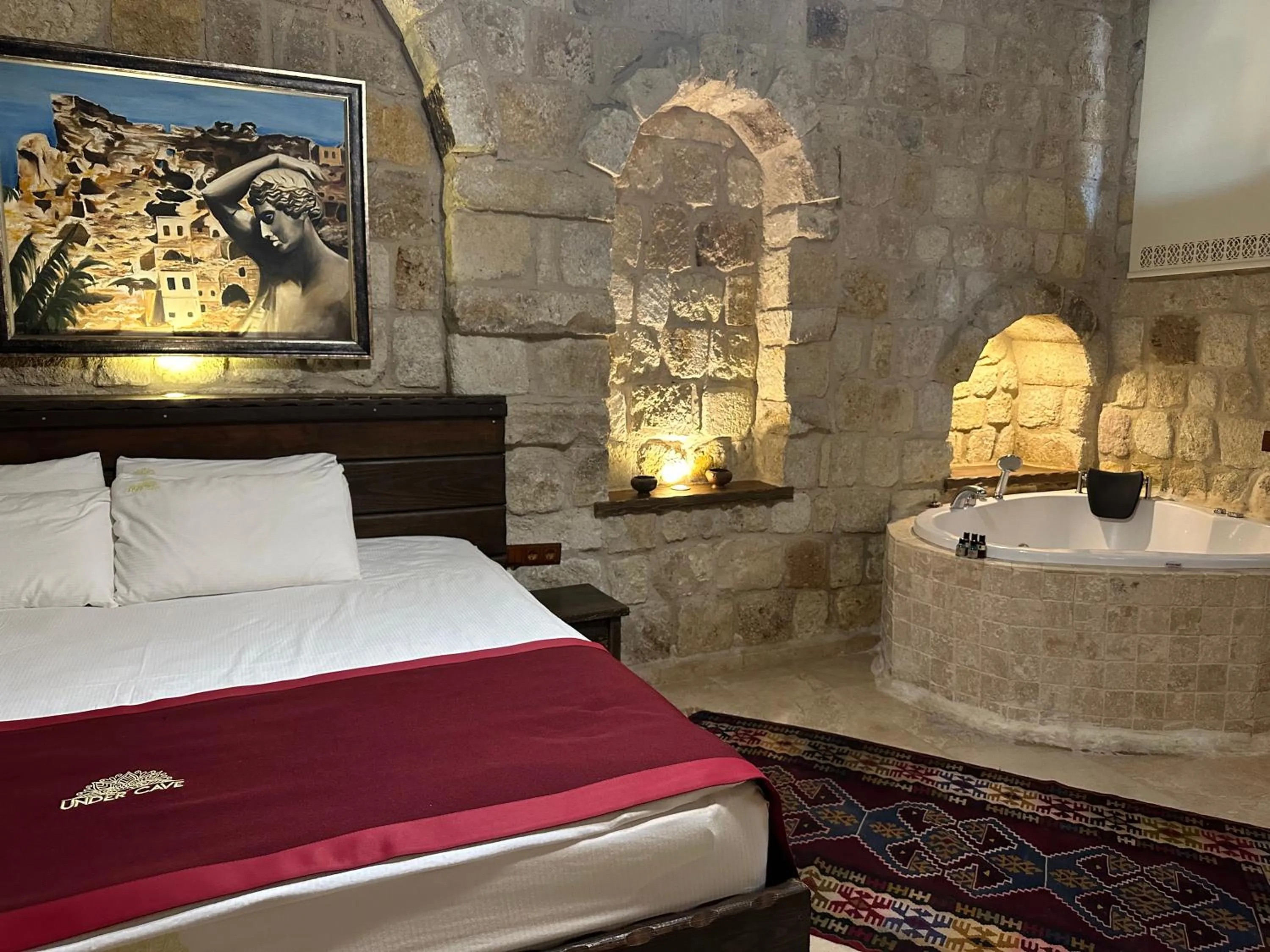 Bed in Under Cave Cappadocia