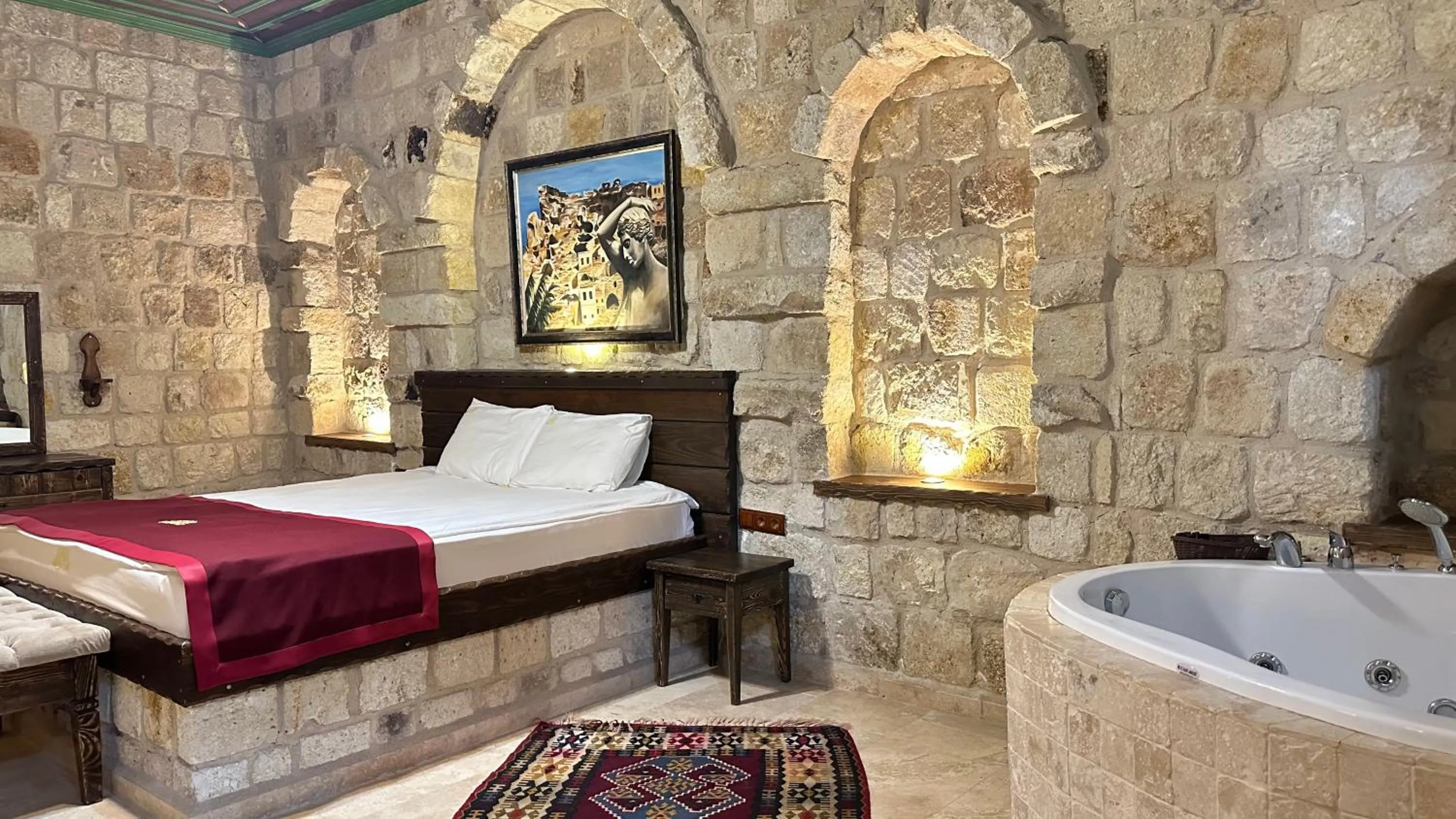 Bed in Under Cave Cappadocia