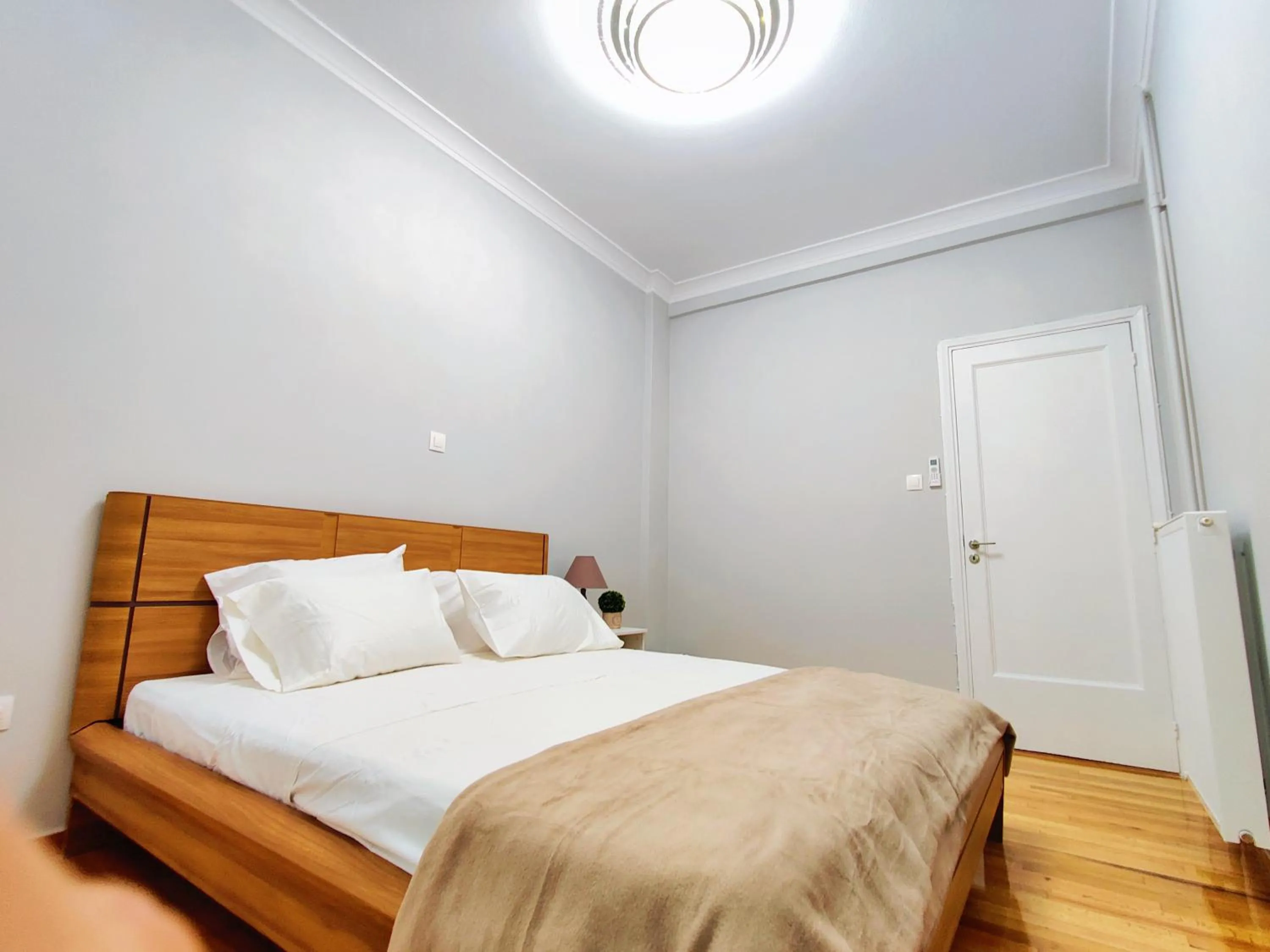 Bed in WSD Brand Cozy 2BD with Balcony near Acropolis