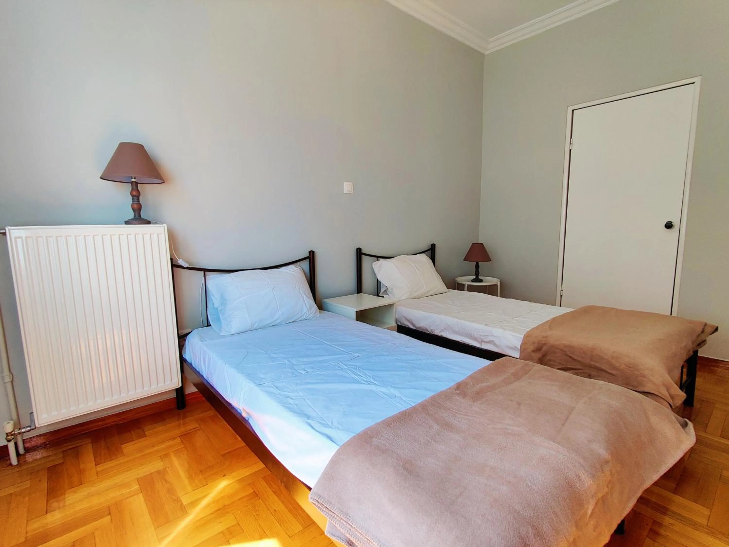 Bed in WSD Brand Cozy 2BD with Balcony near Acropolis