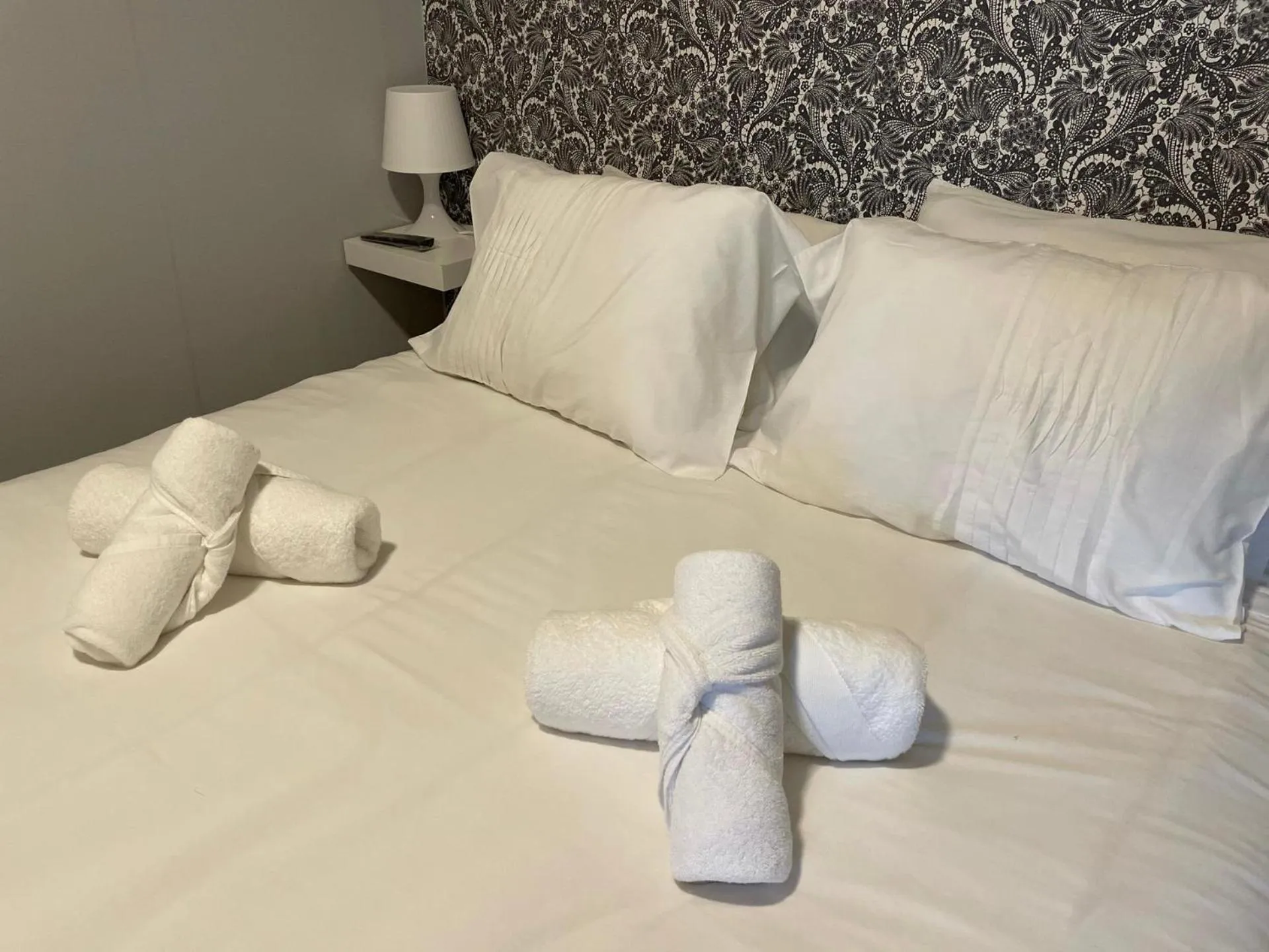 Bed in Liber Guest House