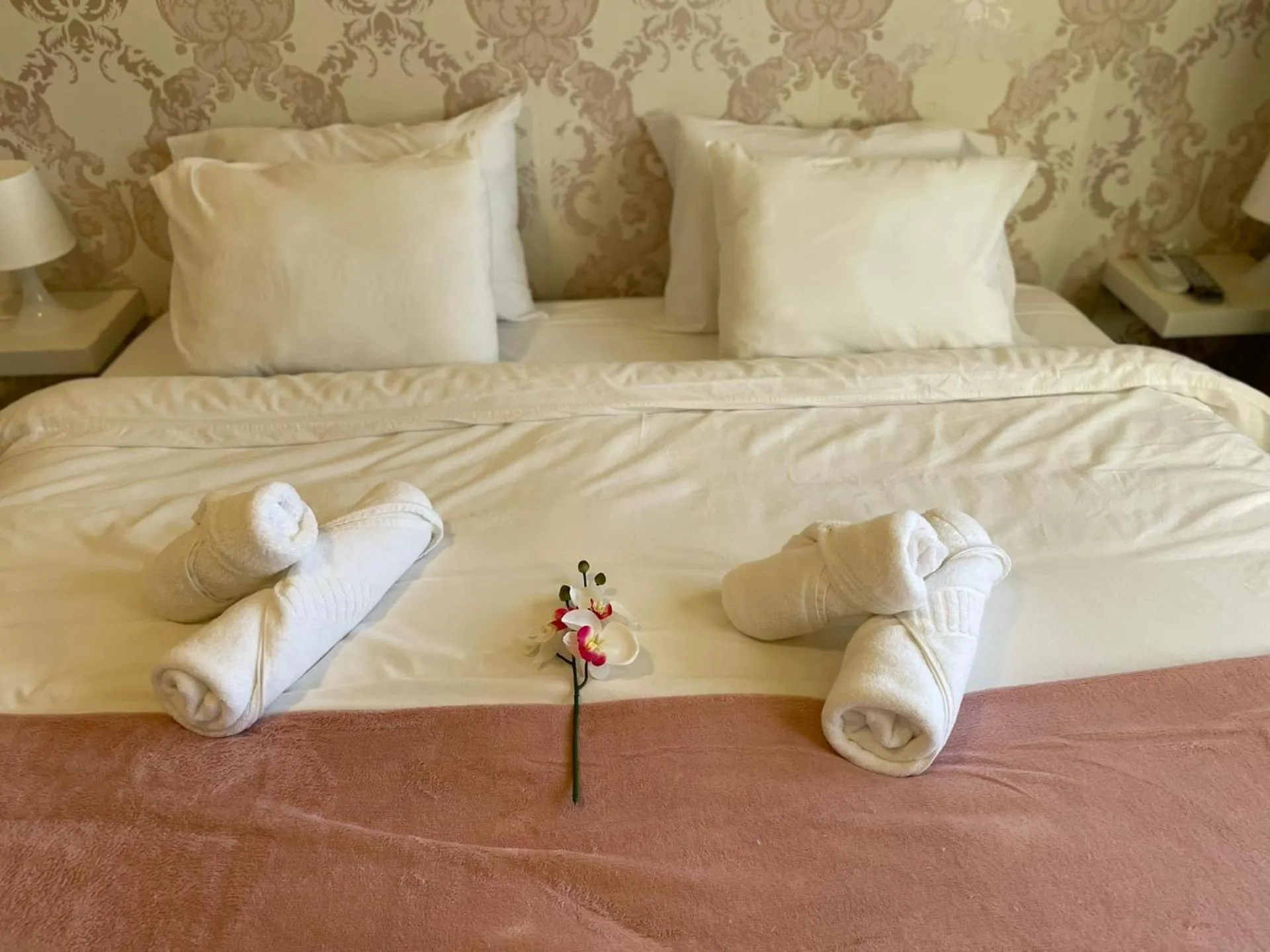 Bed in Liber Guest House