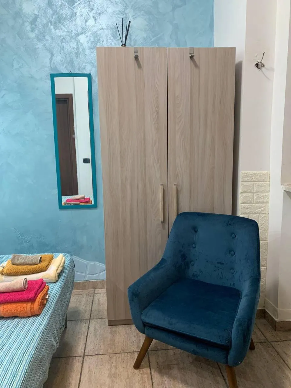 Bed, Seating Area in BLUE SEA