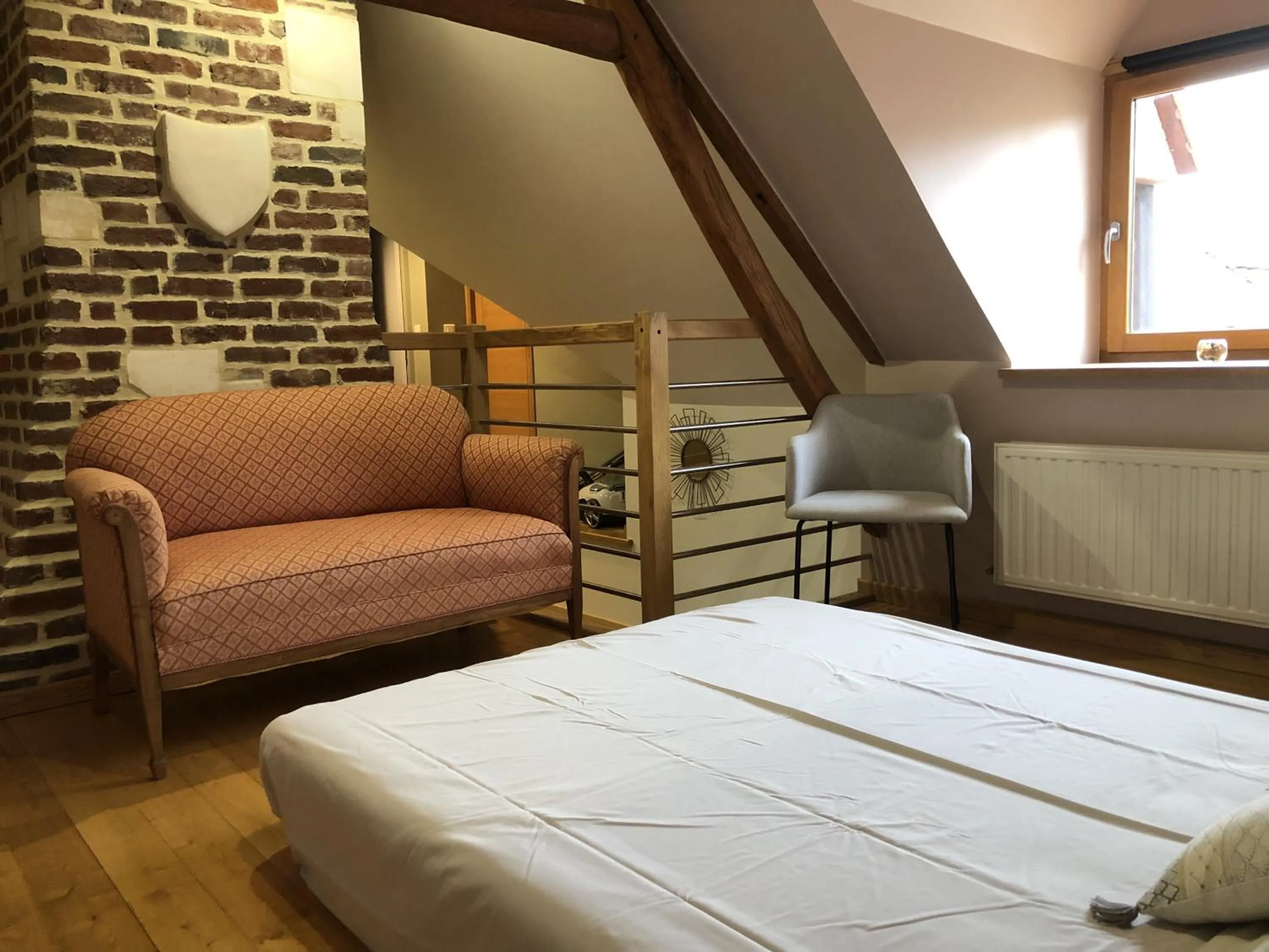 Bed in La Mésangeraie Gîte Chambres d'hôtes