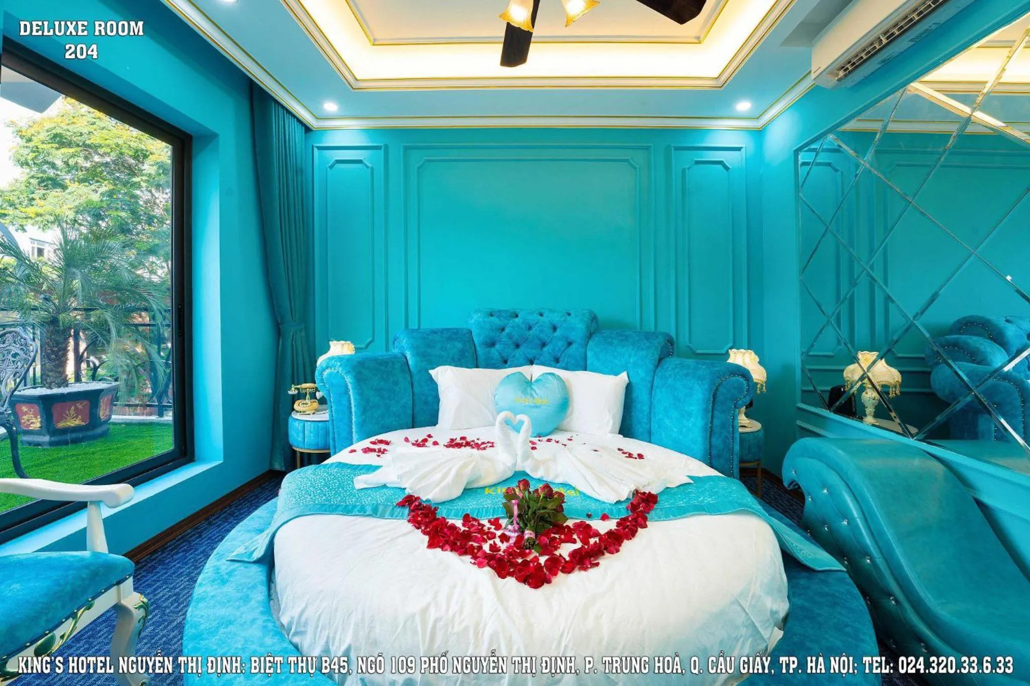 Bed in King's Hotel Nguyễn Thị Định