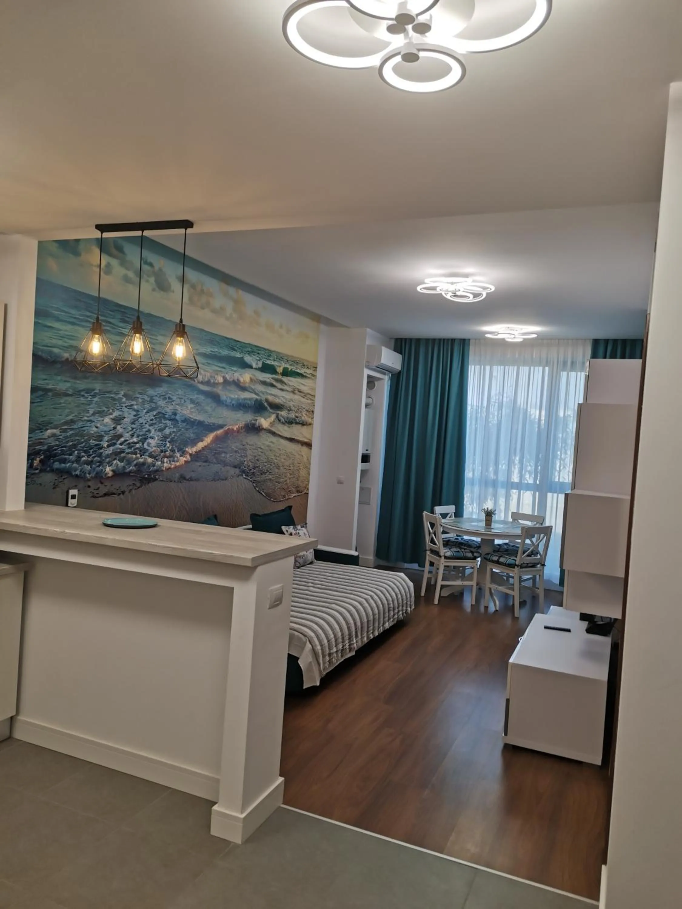 Bed in ONIX BLUE BEACH MAMAIA NORD