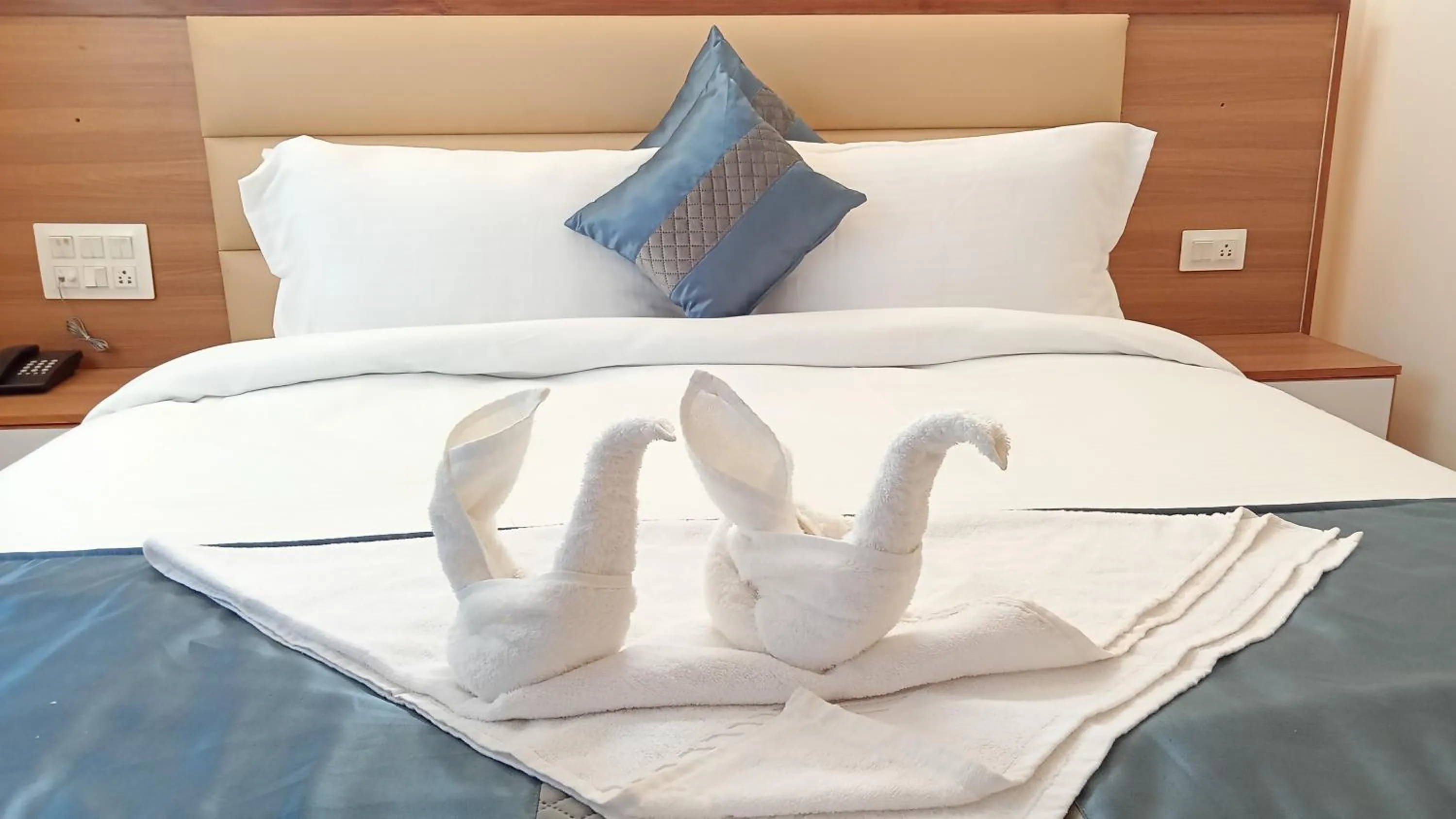 Bed in Hotel Alpine Musk