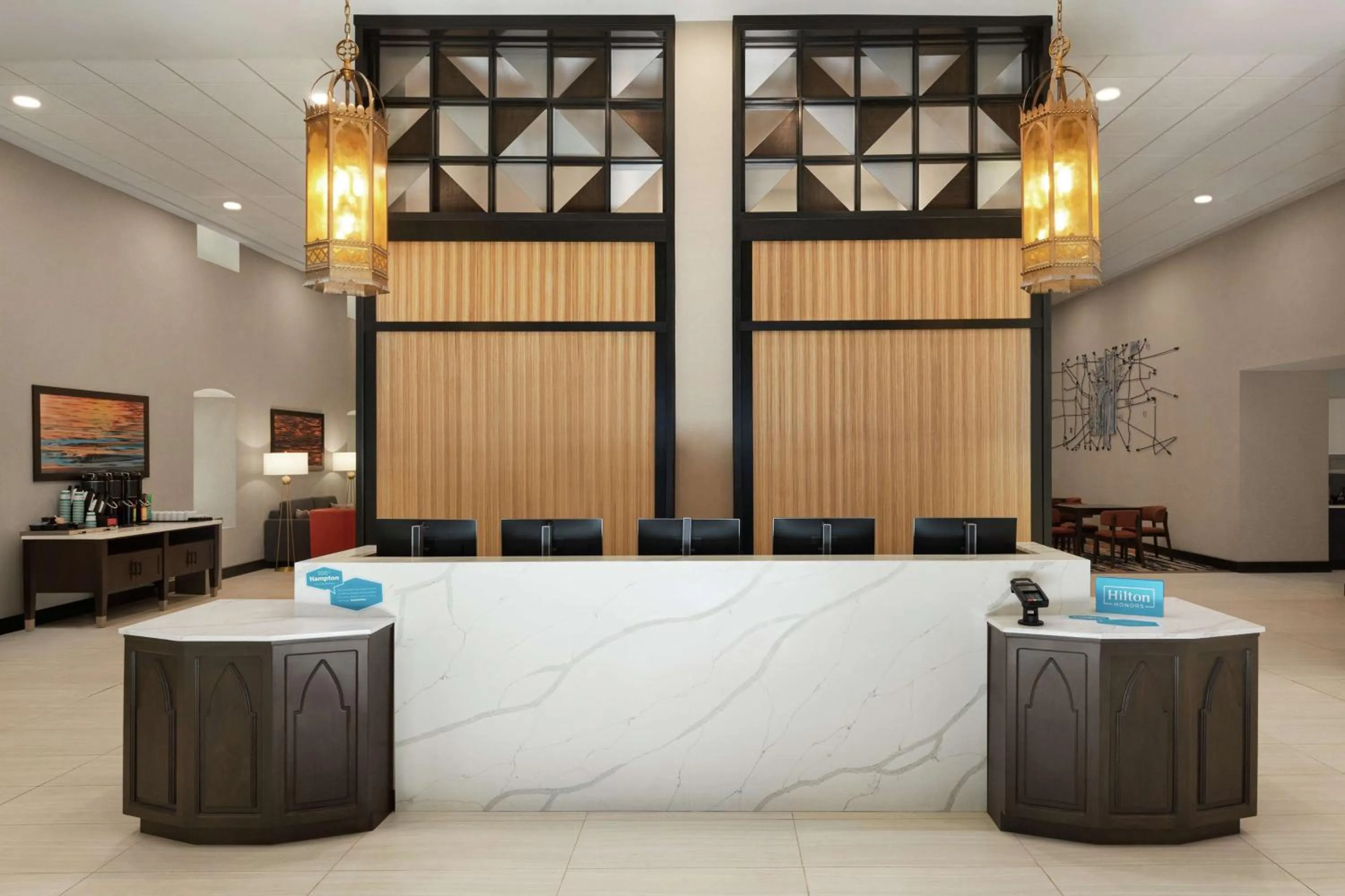 Lobby or reception in Hampton Inn Indianapolis Downtown IUPUI