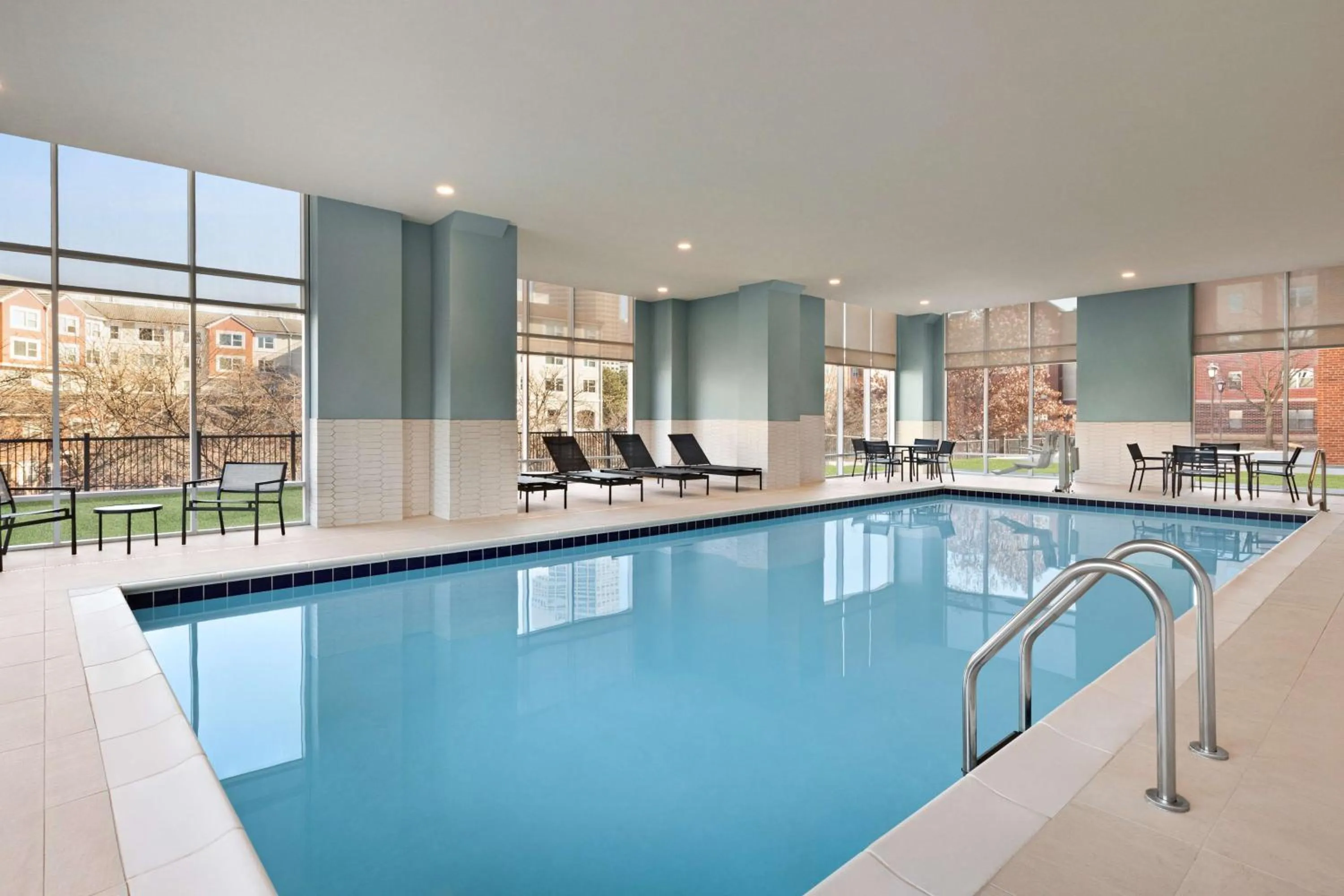 Pool view in Homewood Suites by Hilton Indianapolis Downtown IUPUI