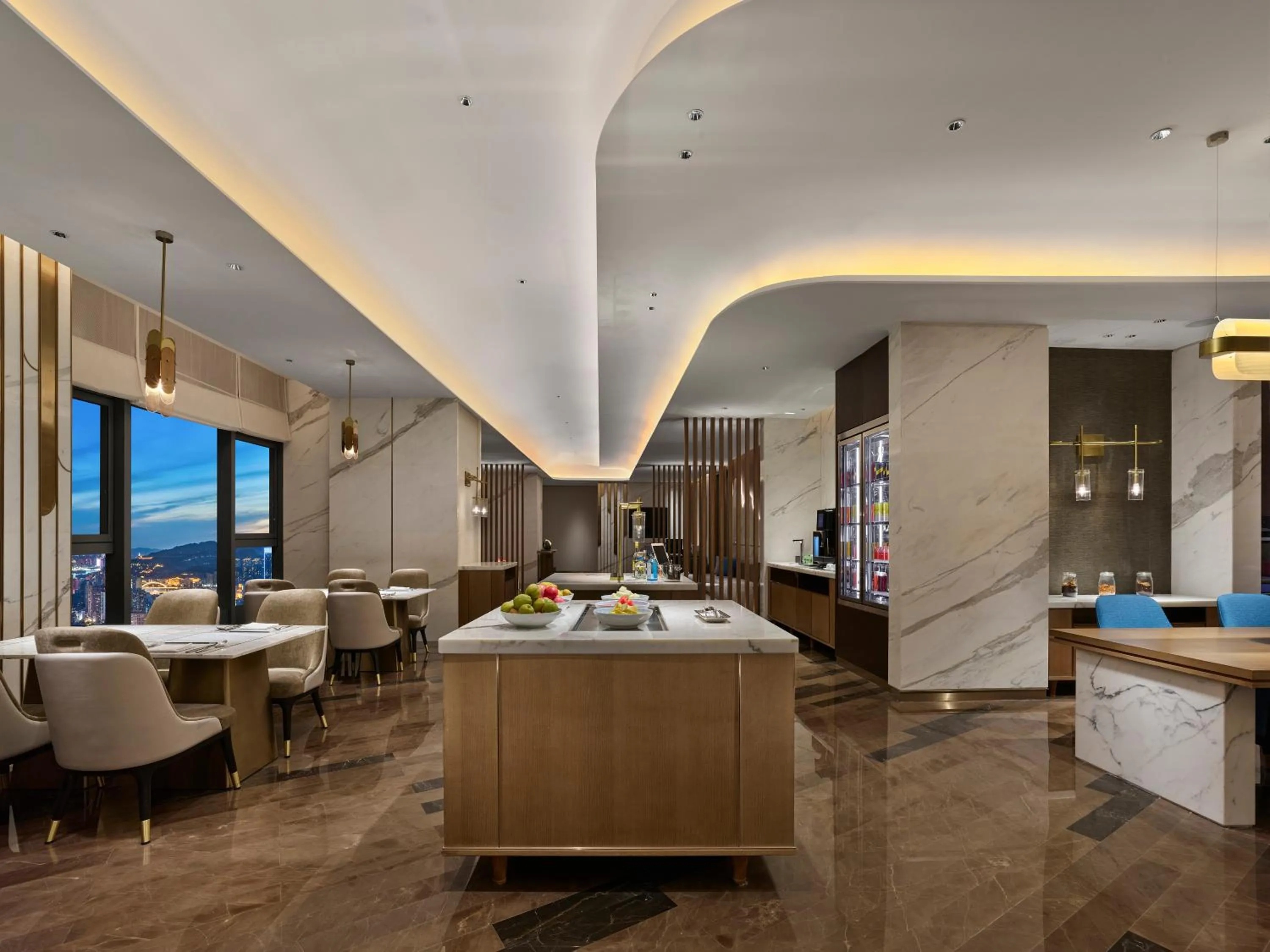 Seating area in Hilton Lanzhou City Center