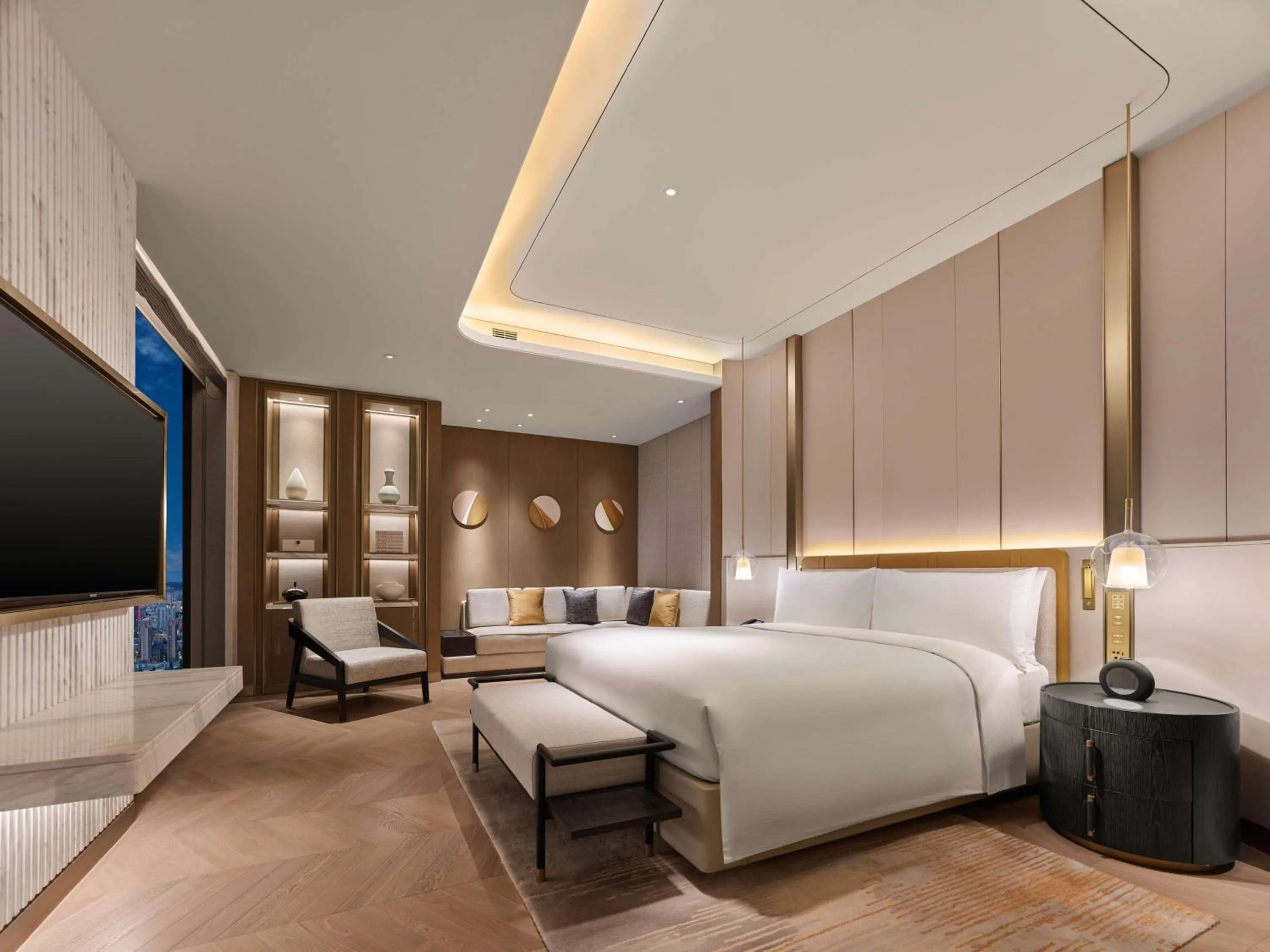 Bed in Hilton Lanzhou City Center
