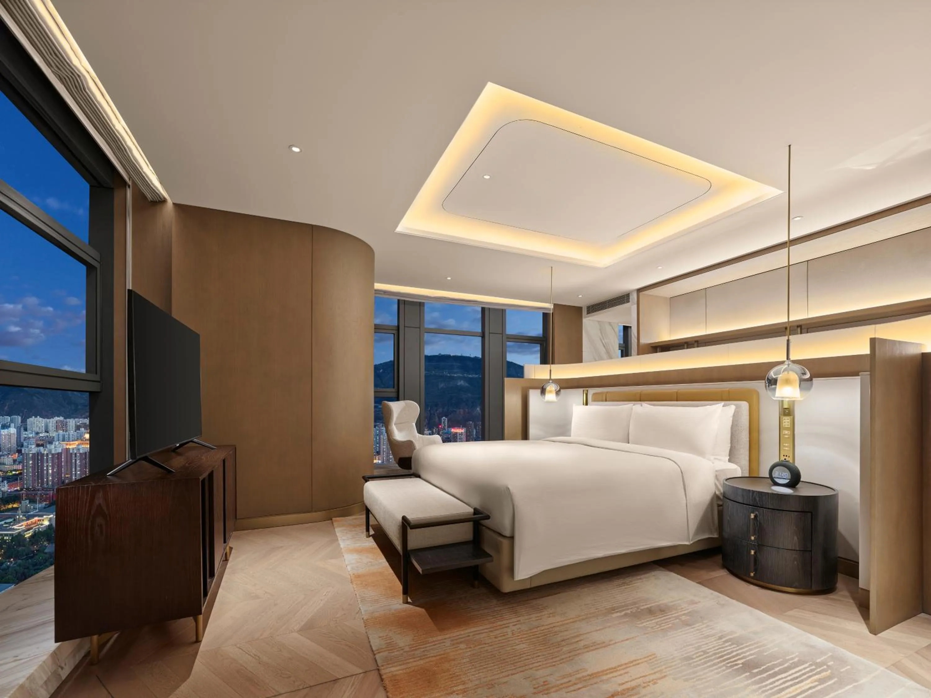 Bedroom, Bed in Hilton Lanzhou City Center