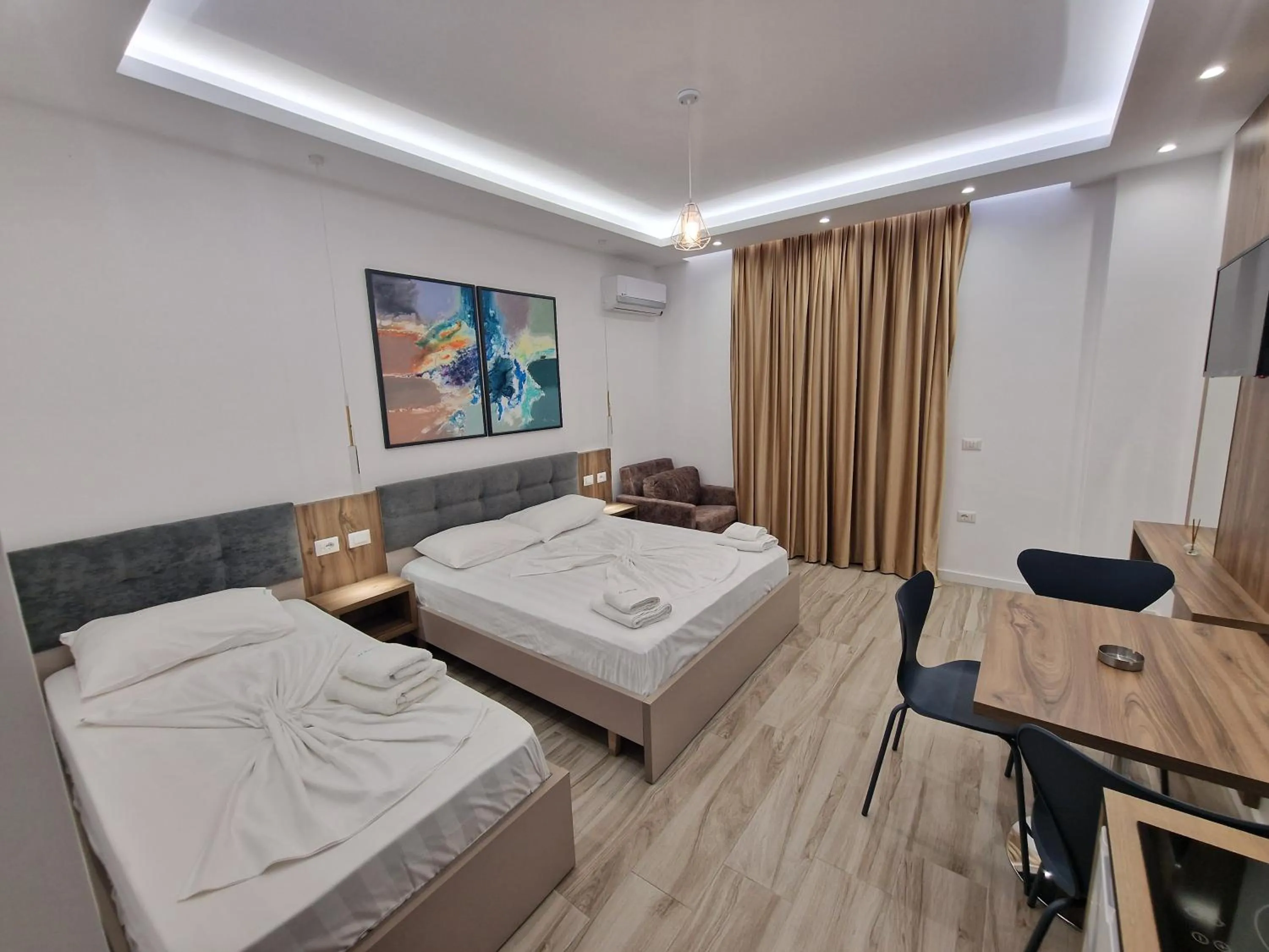 Photo of the whole room, Bed in Joanna Suites