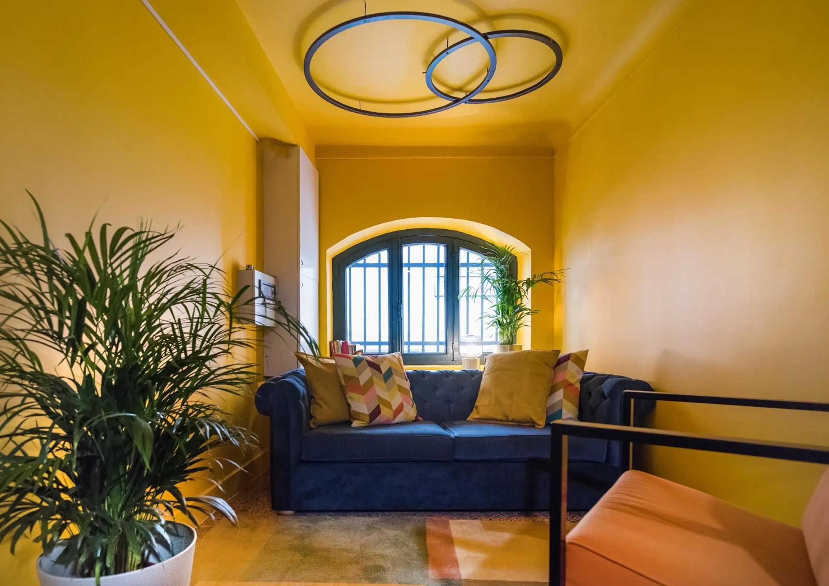 Seating area in MONK Monastiraki Suites