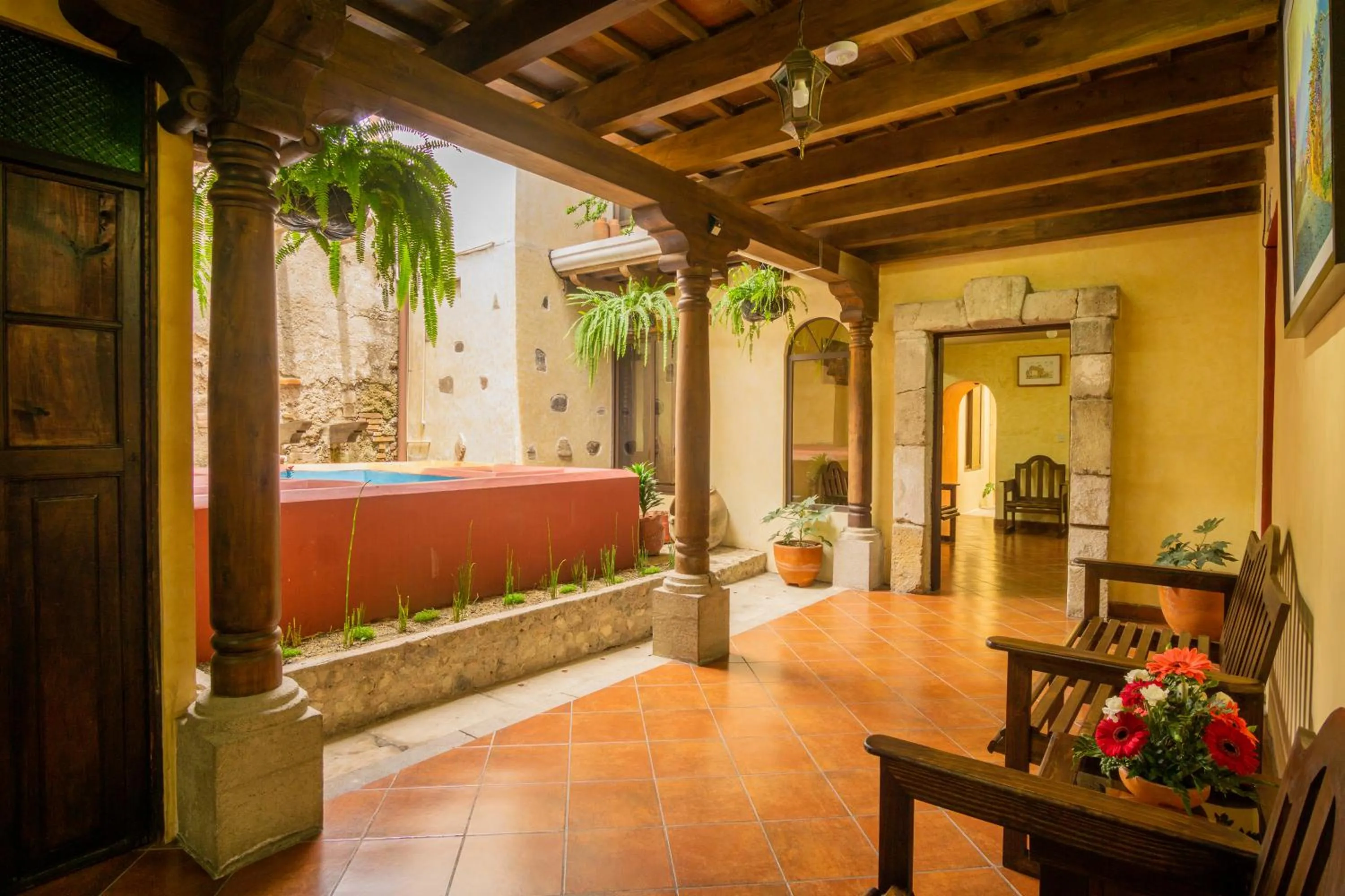 Patio in Hotel Maya Ik'