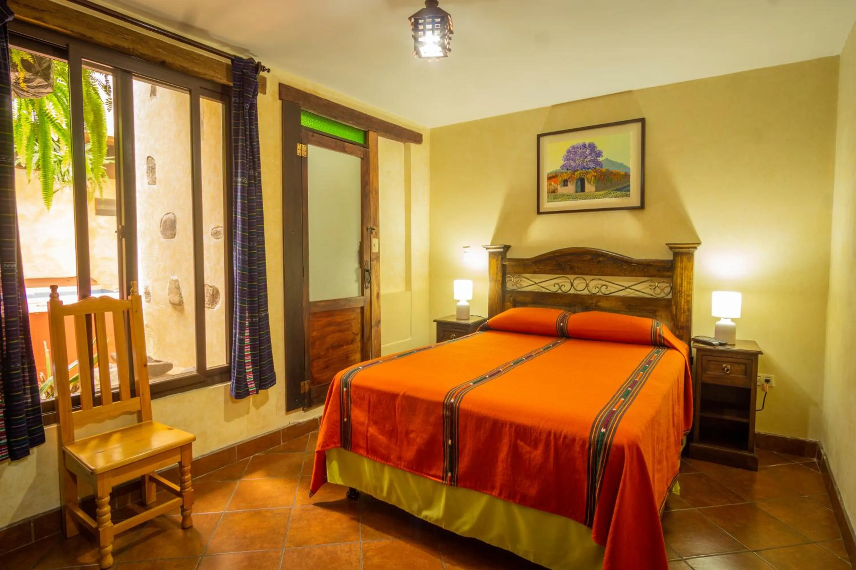 Bedroom, Bed in Hotel Maya Ik'