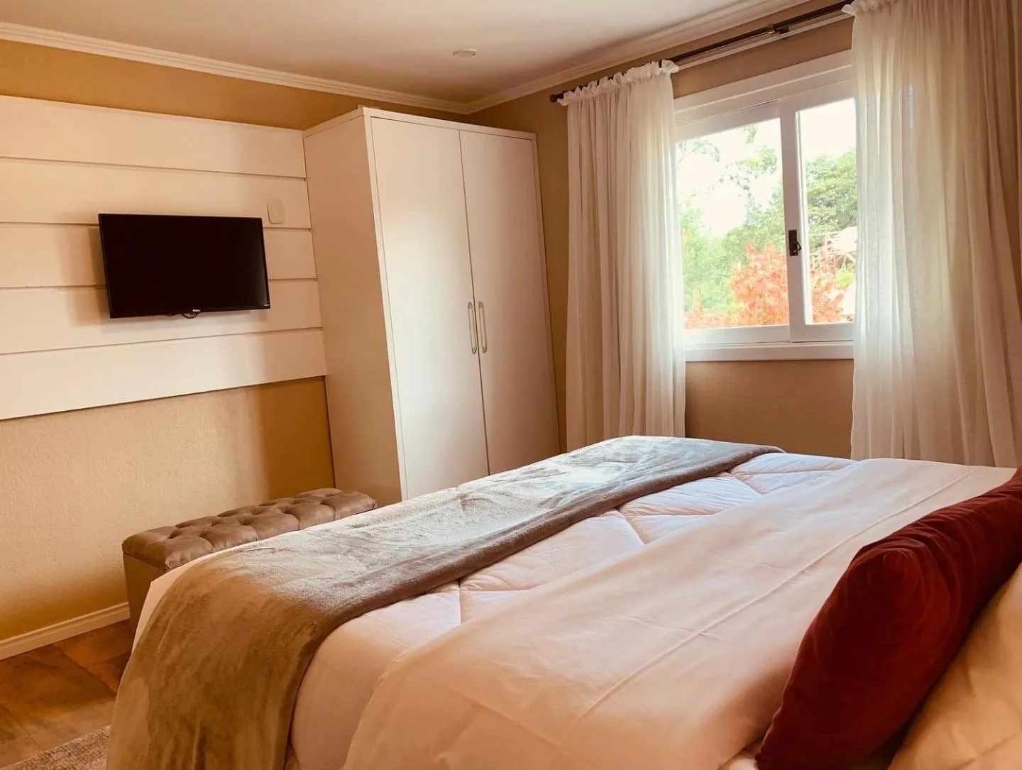 TV and multimedia, Bed in Pousada Quinta do Vale