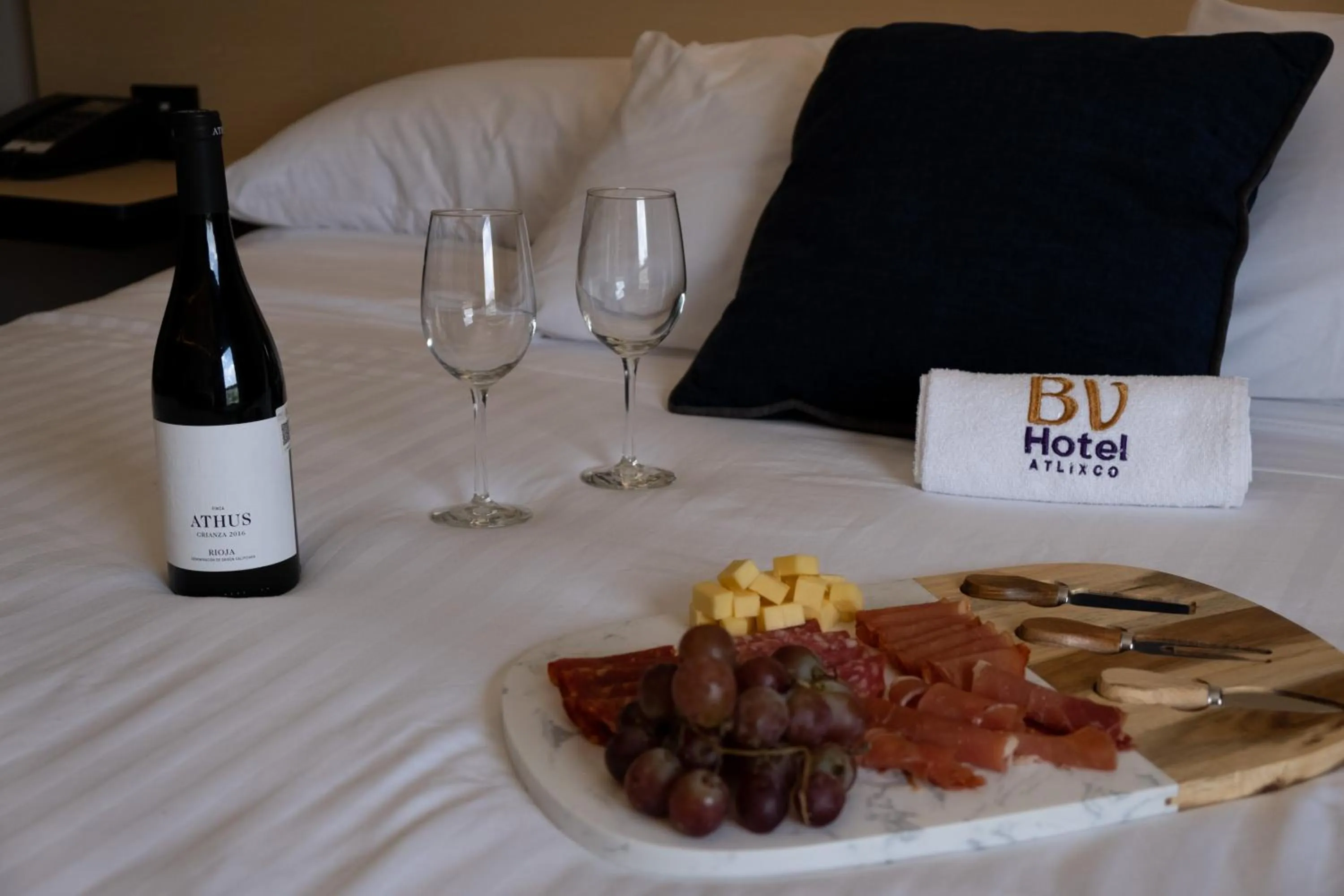 Bed in BV Hotel Atlixco