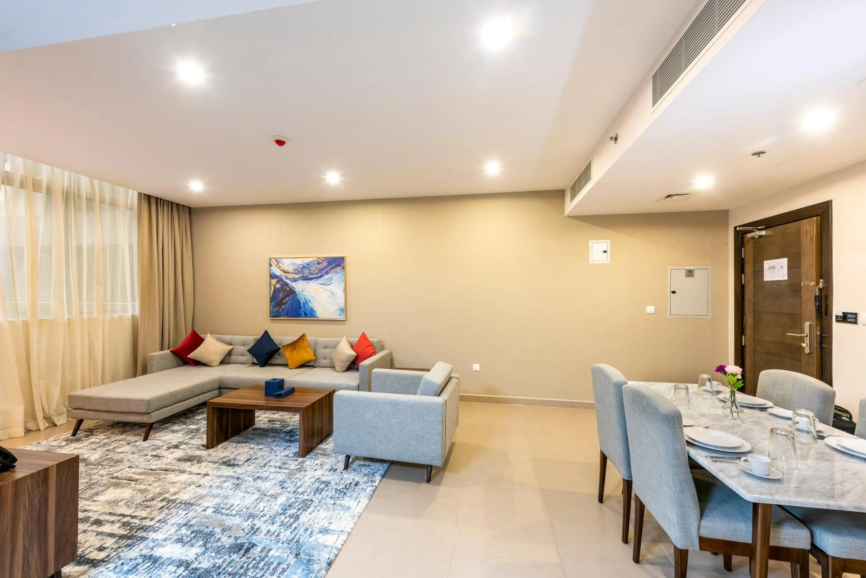 Living room in Luxe Grand Hotel Apartments