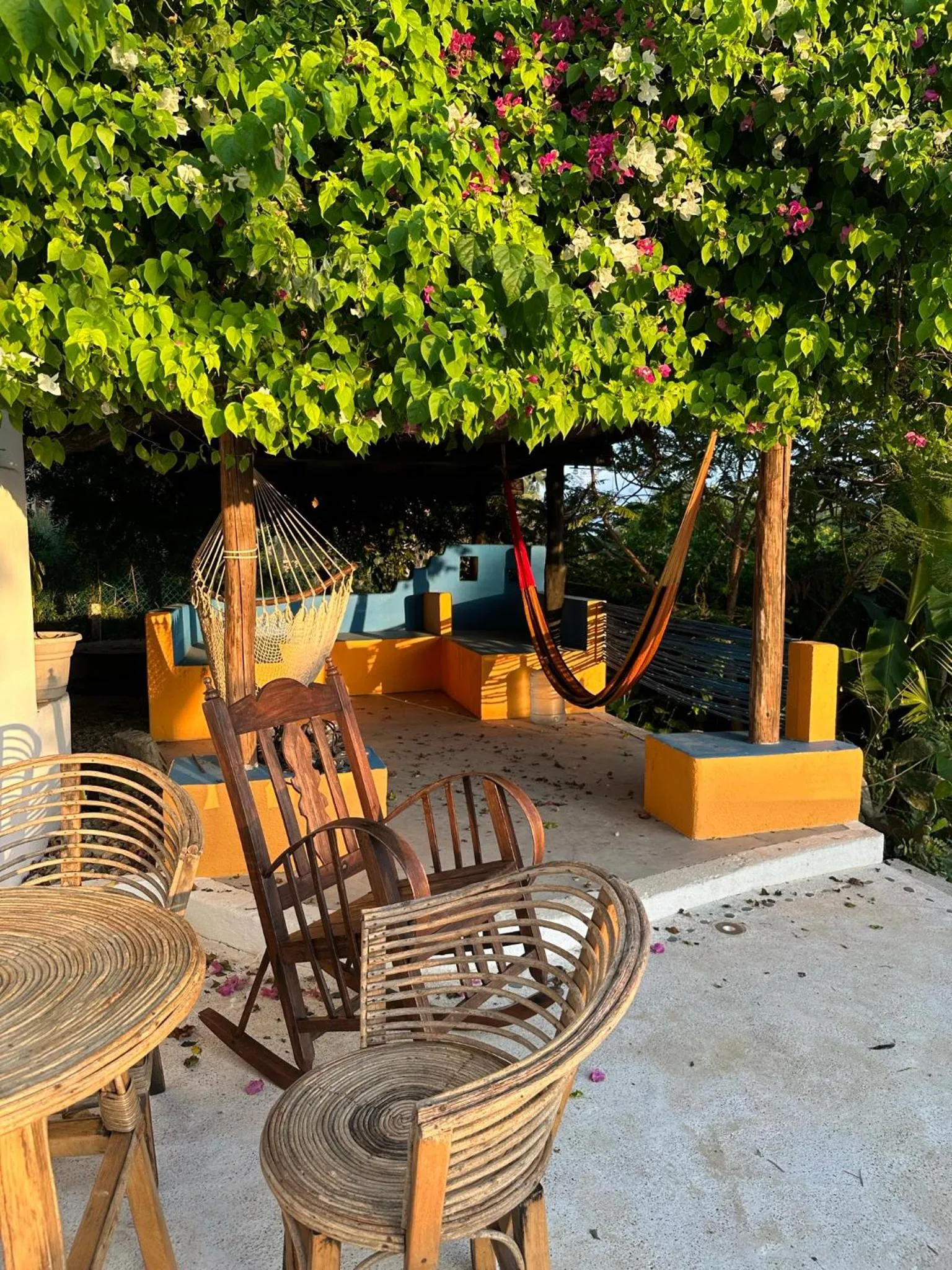 Patio in Beachfront Paradise Boutique Hotel