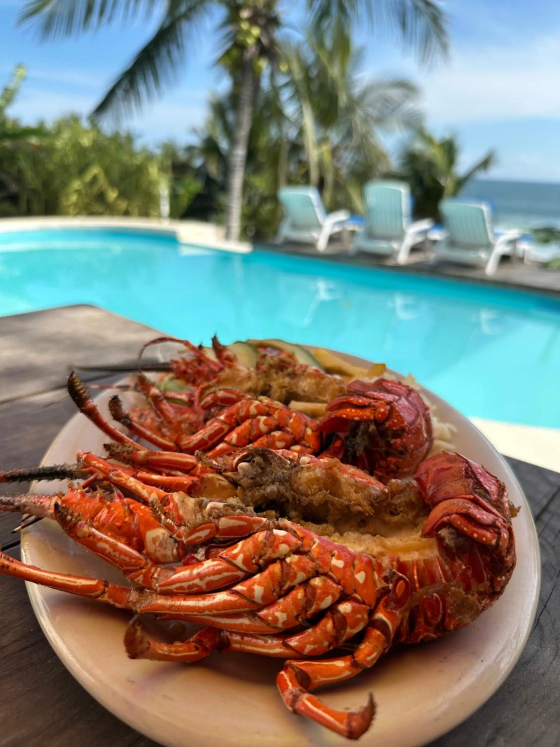 Food in Beachfront Paradise Boutique Hotel